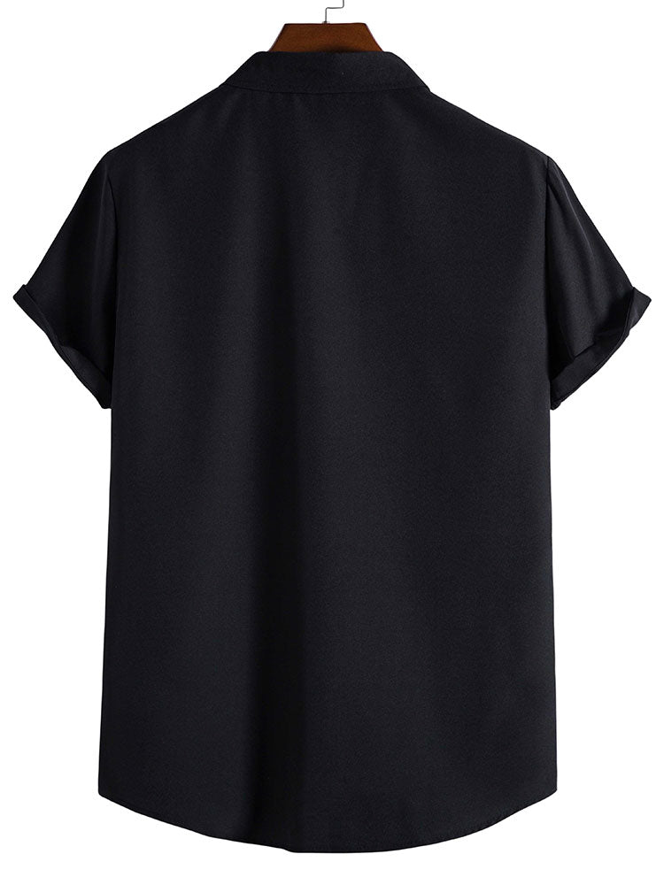 Chemise à rayures contrastées