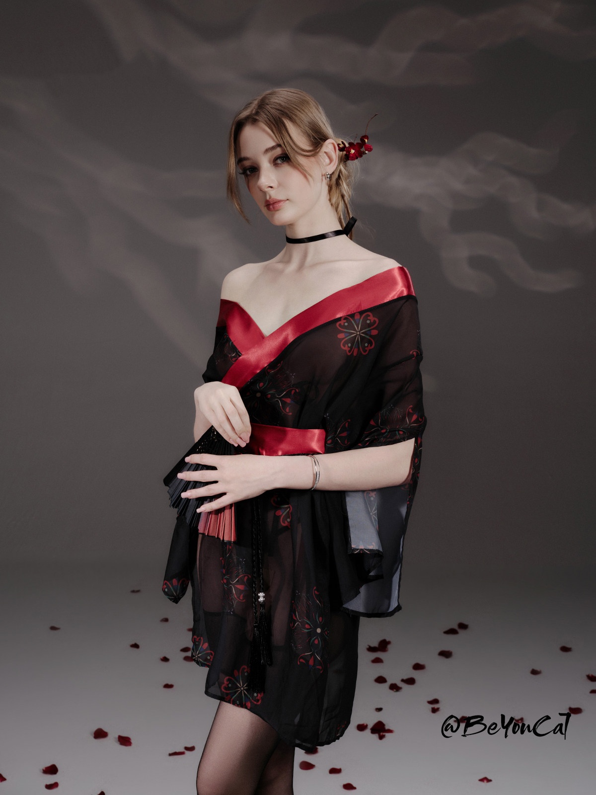 Bu You Cat: Japanese-Style Sheer and Sexy Cherry Blossom Robe Uniform