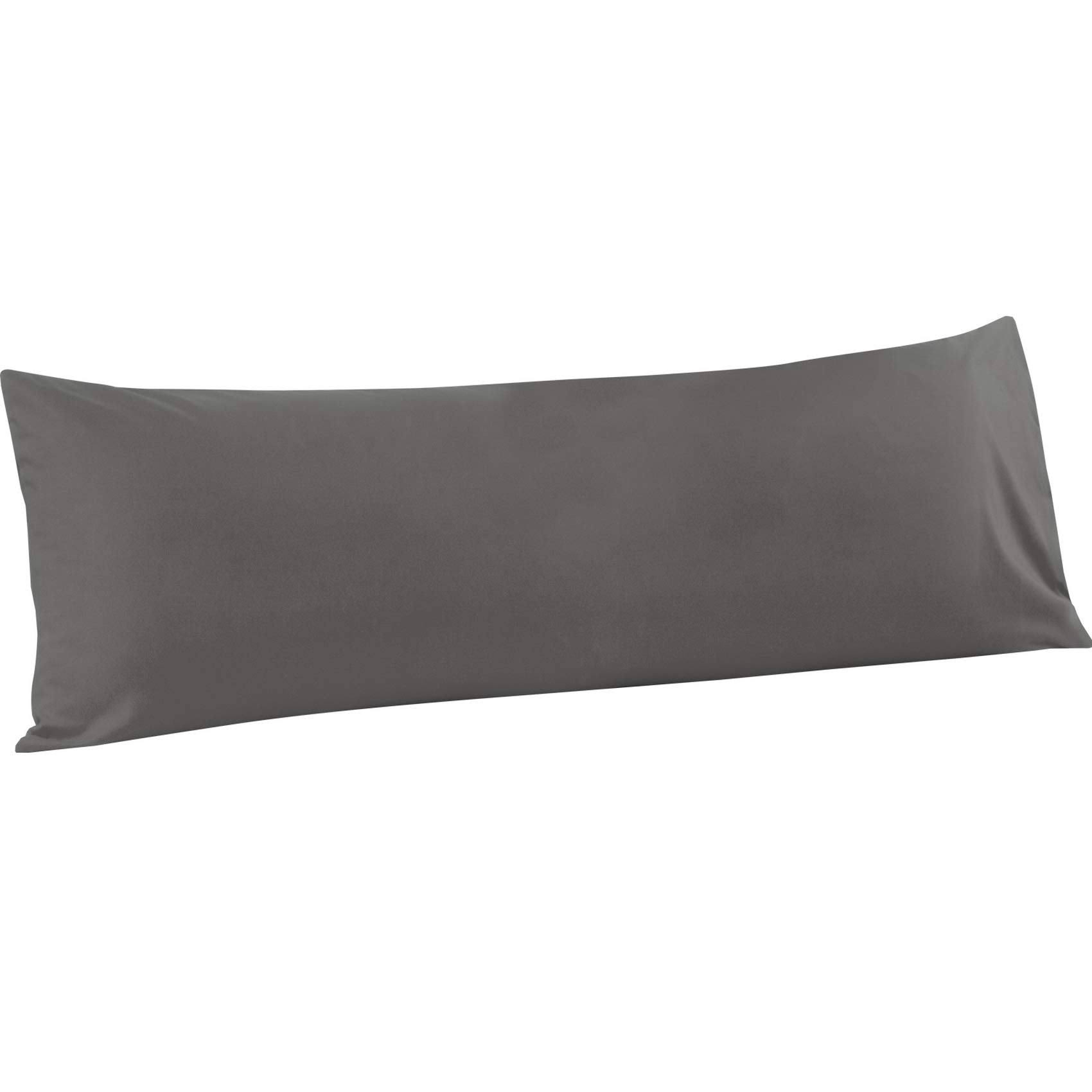 FLXXIE 1 Pack Microfiber Body Pillow Case, 1800 Super Soft Pillowcase with Envelope Closure, Wrinkle, Fade and Stain Resistant Pillow Cover, 20x54,