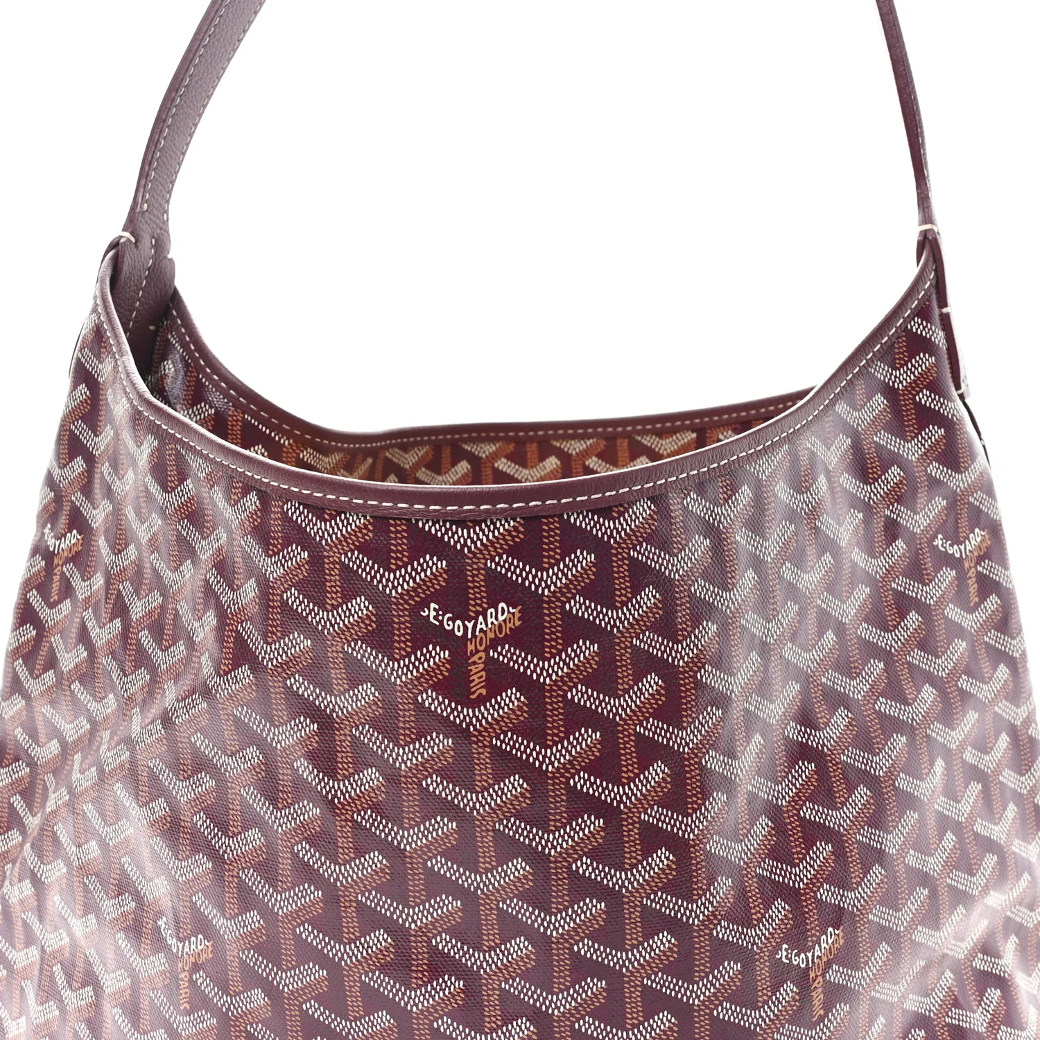 Goyardine Boheme Hobo Burgundy