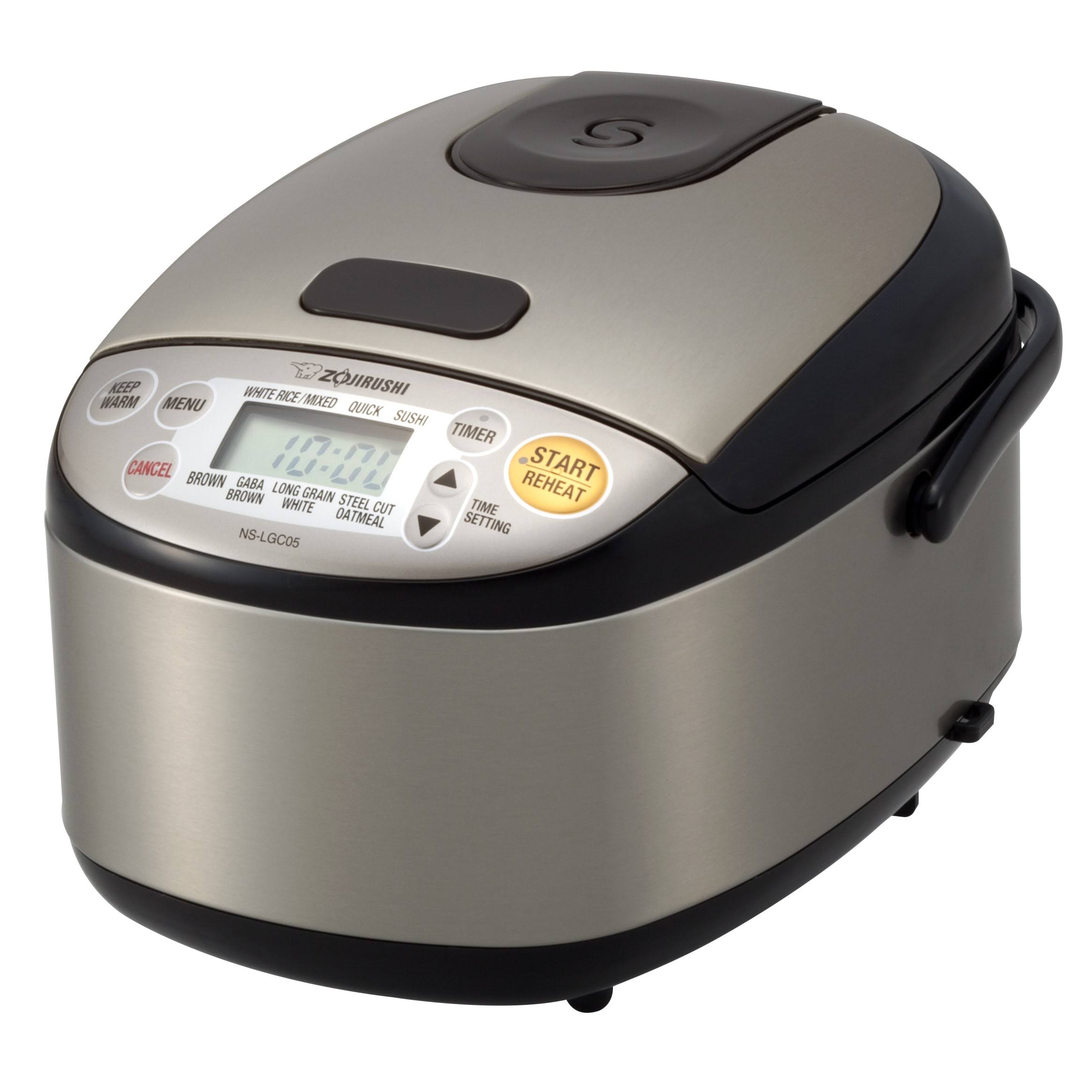 Zojirushi NS-LGC05 Micom Rice Cooker and Warmer, 3 cup, Silver/Black
