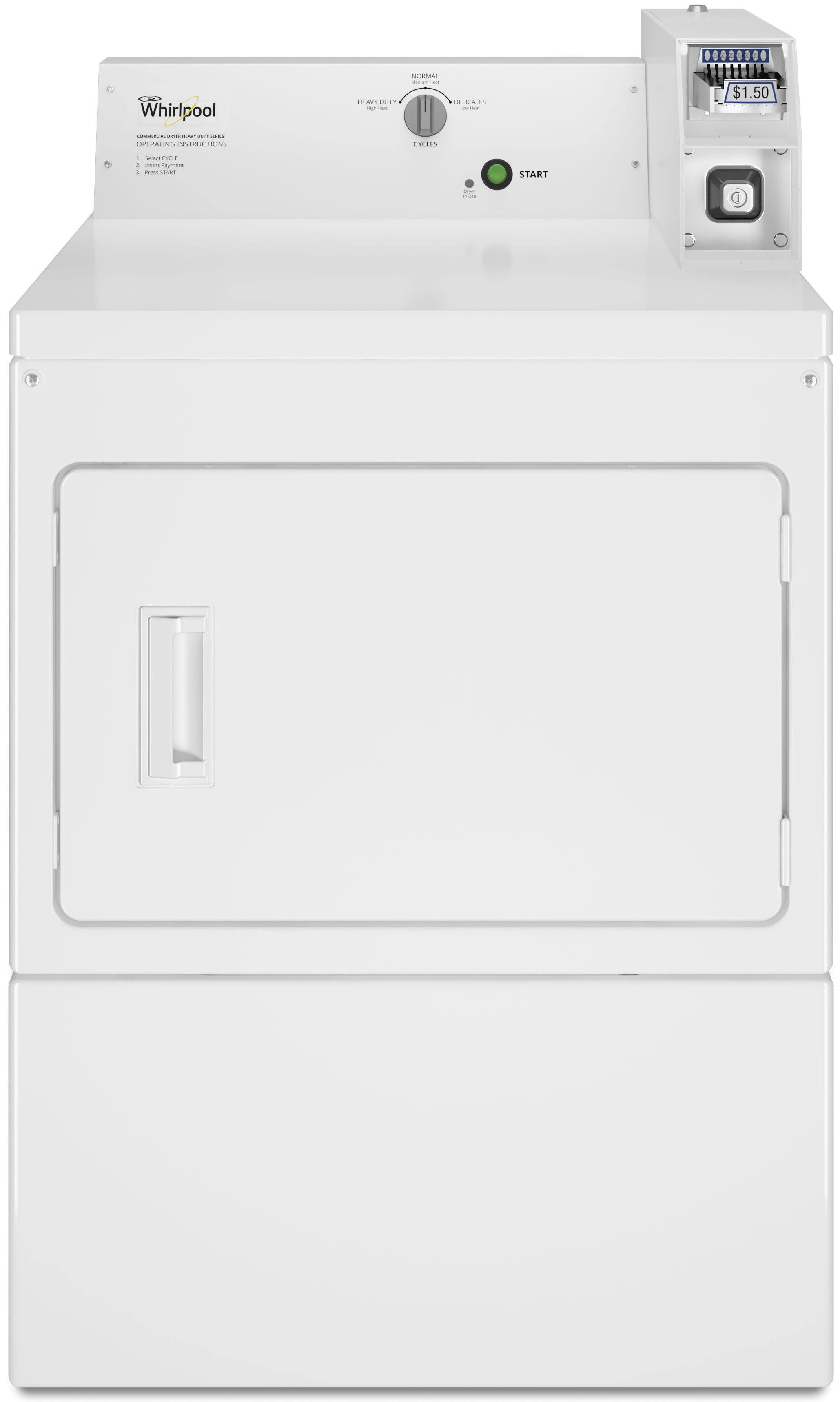 CEM2745FQ Whirlpool Commercial Electric Super-Capacity Dryer, Coin