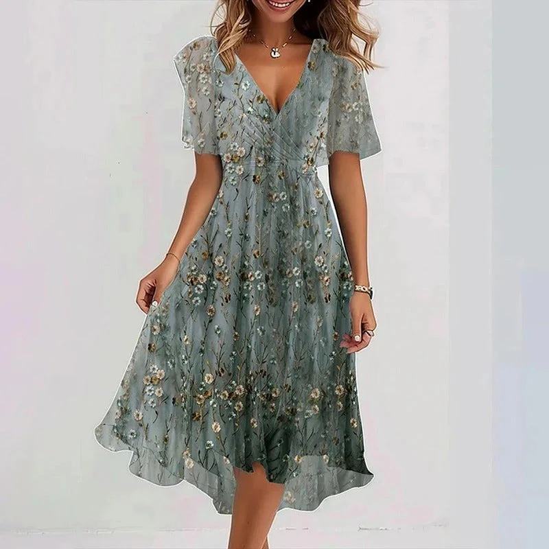 Robe féminine élégante et éclatante
