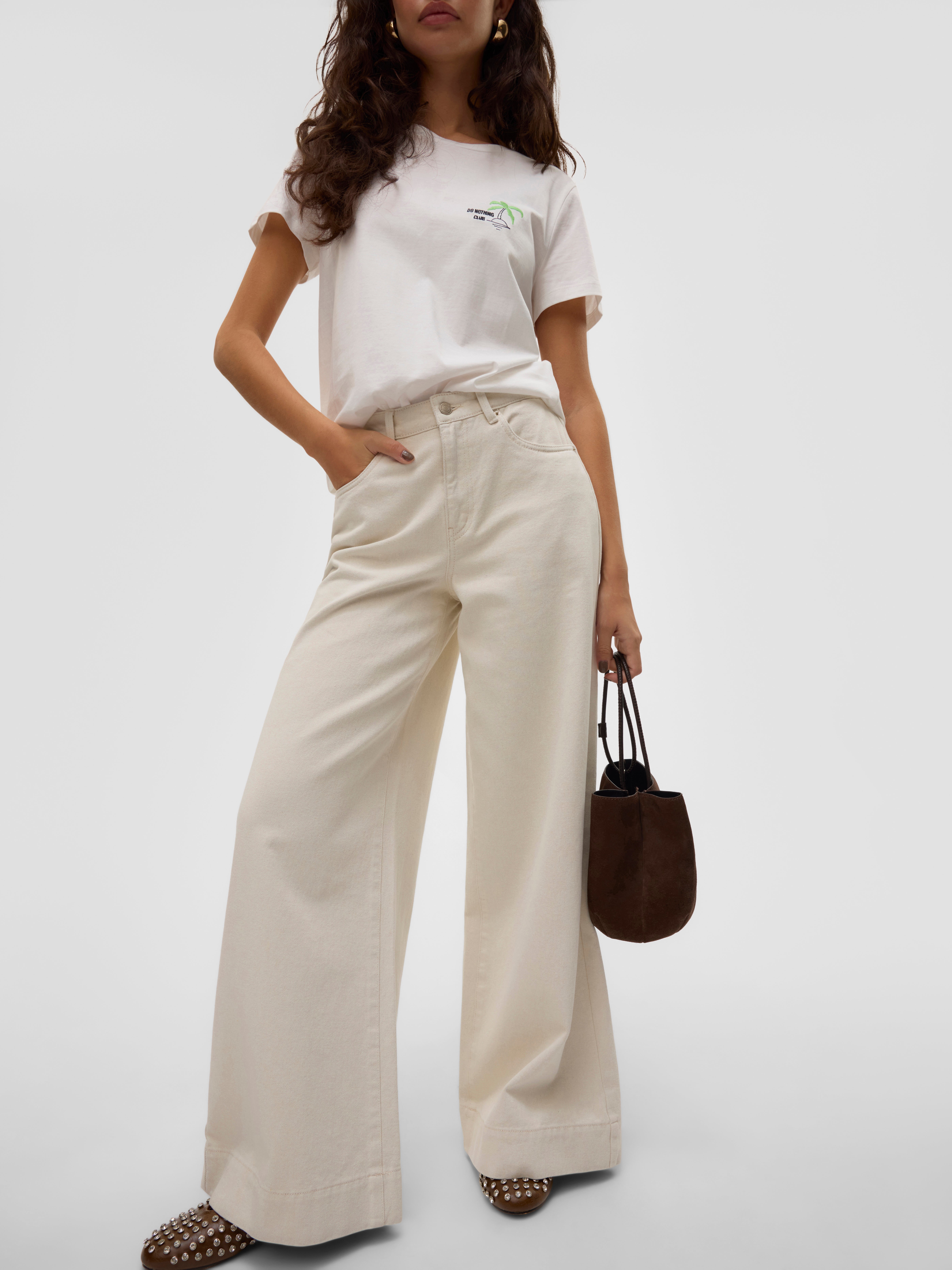 VERO MODA® VMANNET Mid waist Wide Leg Fit Jeans