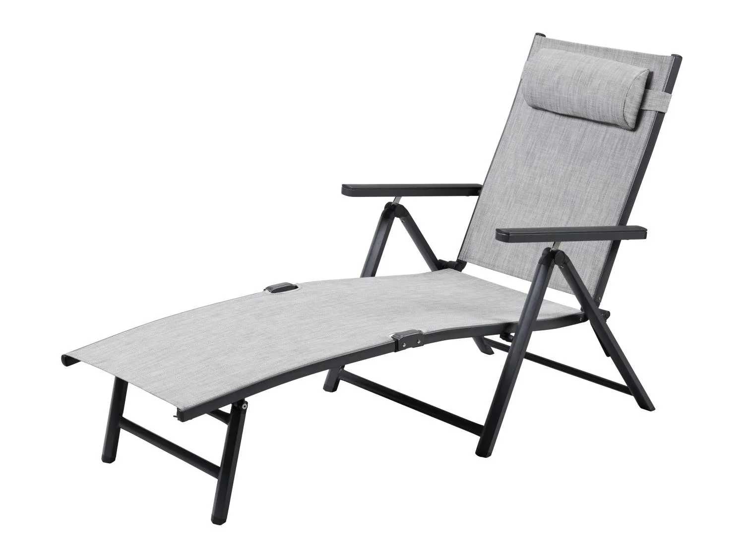 LIVARNO Transat en aluminium  Houston , gris clair chin