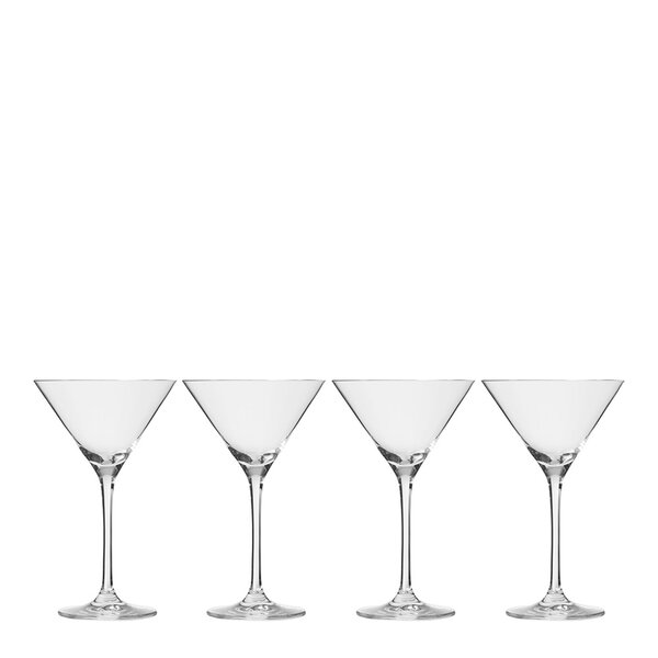 Bar martiniglass 22 cl 4 stk klar