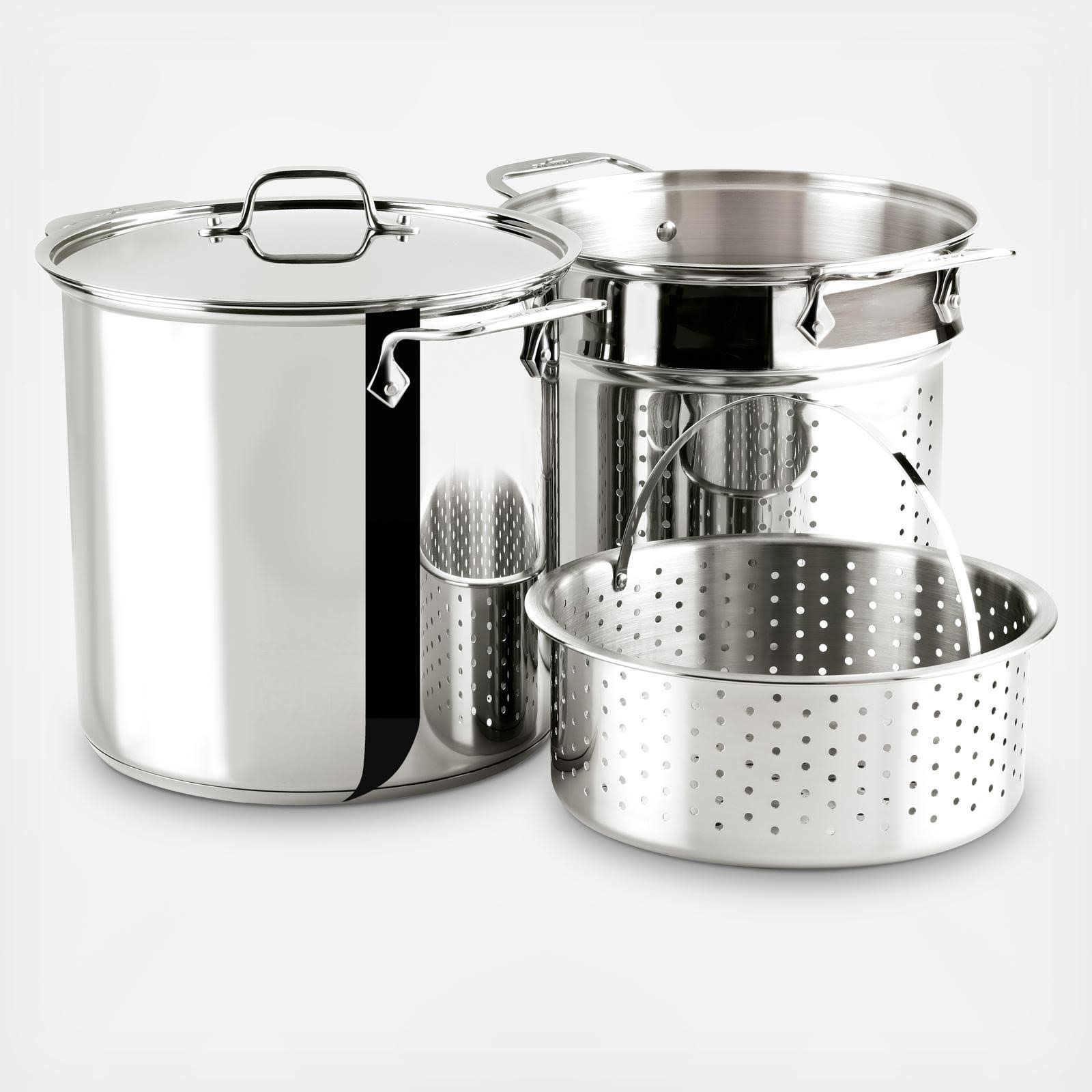 All-Clad Multi Cooker with Perforated Insert and Steamer Basket, 8 qt