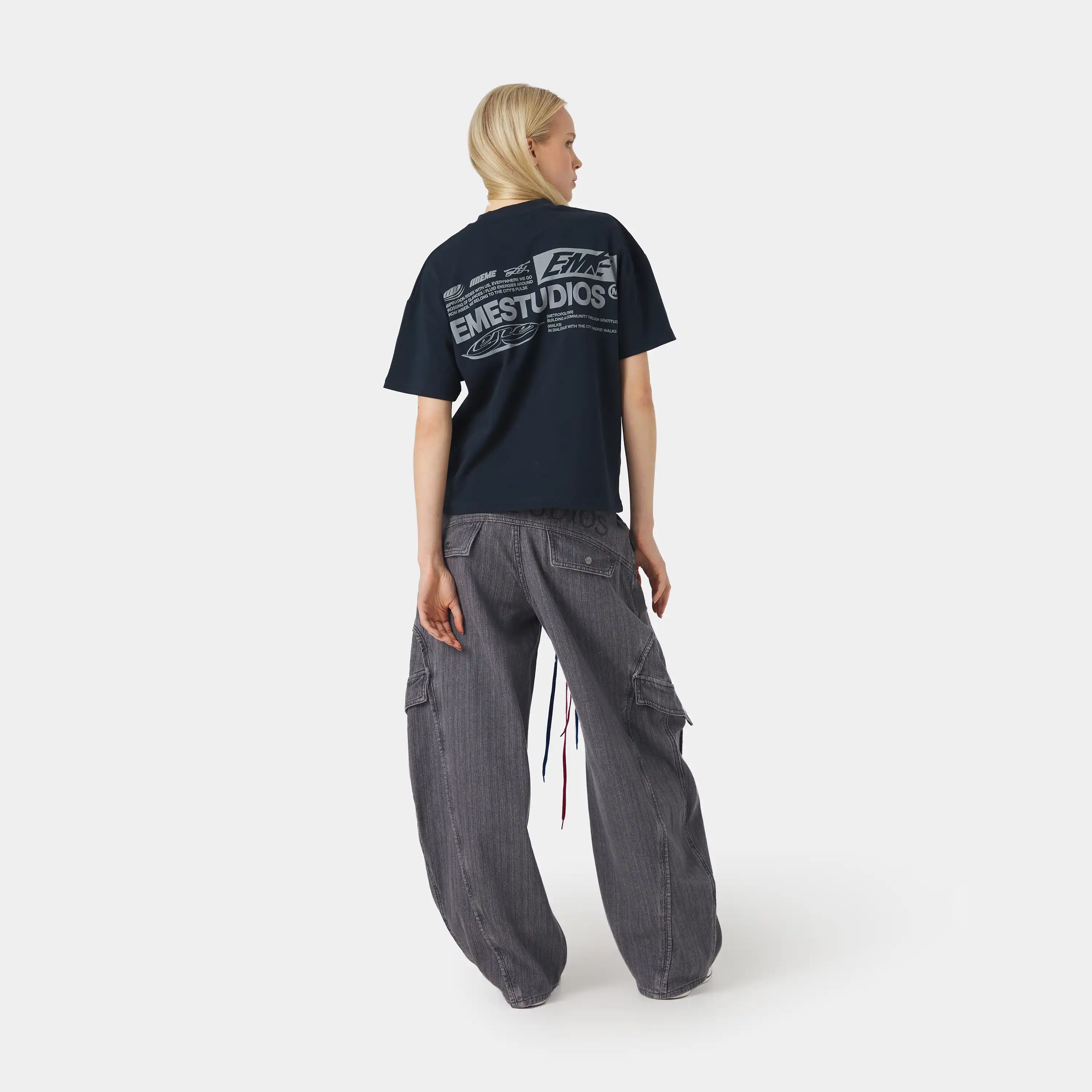 Rodeo Navy Oversized Tee