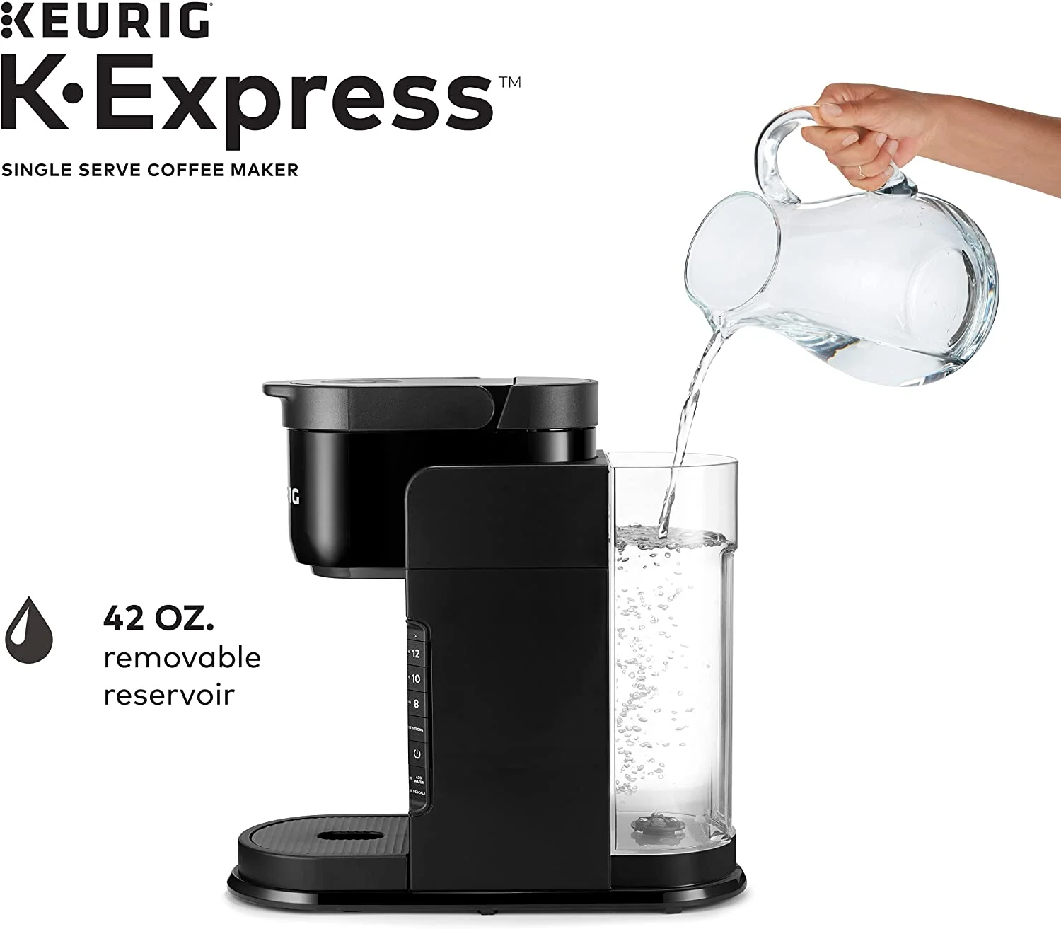 K-Express Coffee Maker, Single Serve K-Cup Pod Coffee Brewer, Black(Single) - Image 5