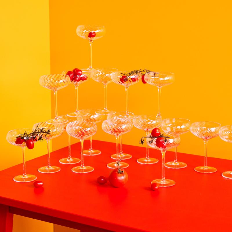 Opacity champagneglass 30 cl 4 stk klar