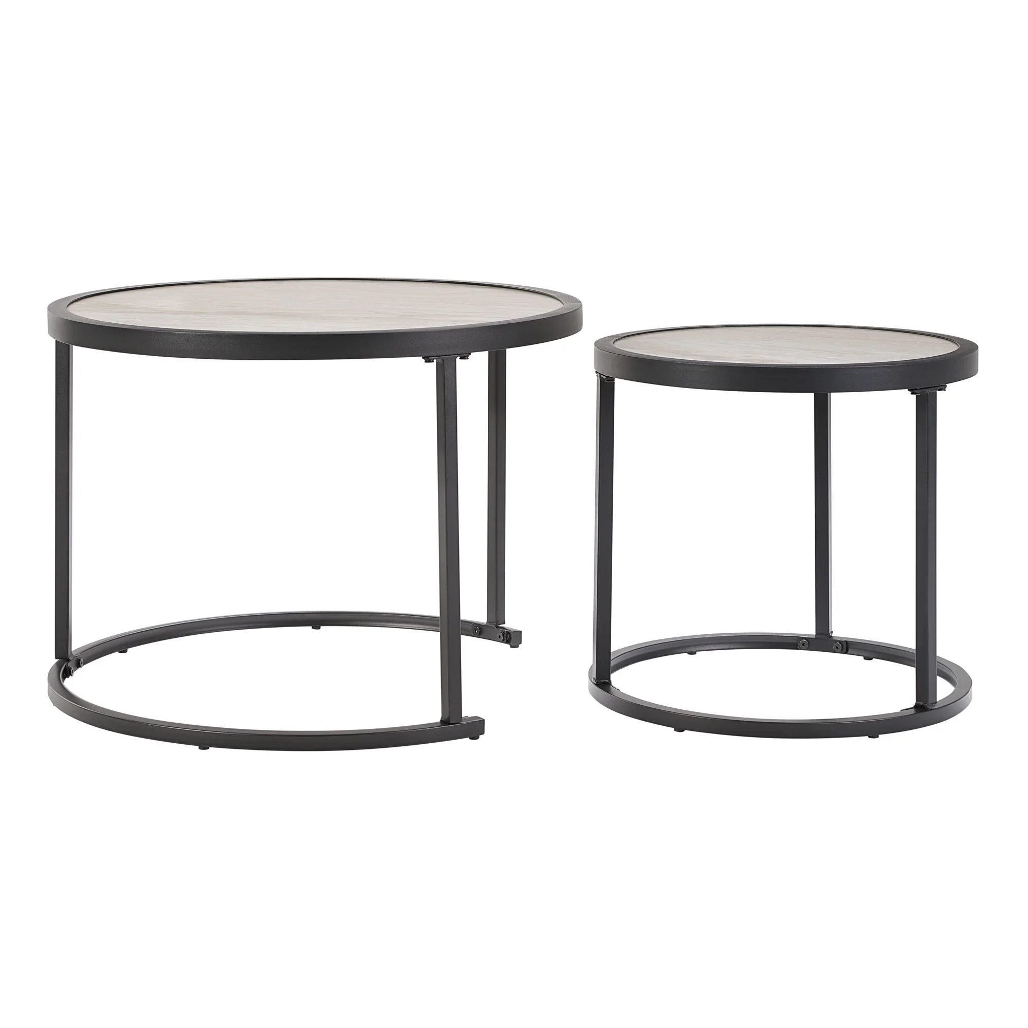 Better Homes & Gardens River Oaks Outdoor Sofa & 2 Nesting Tables with Patio Cover, Natural