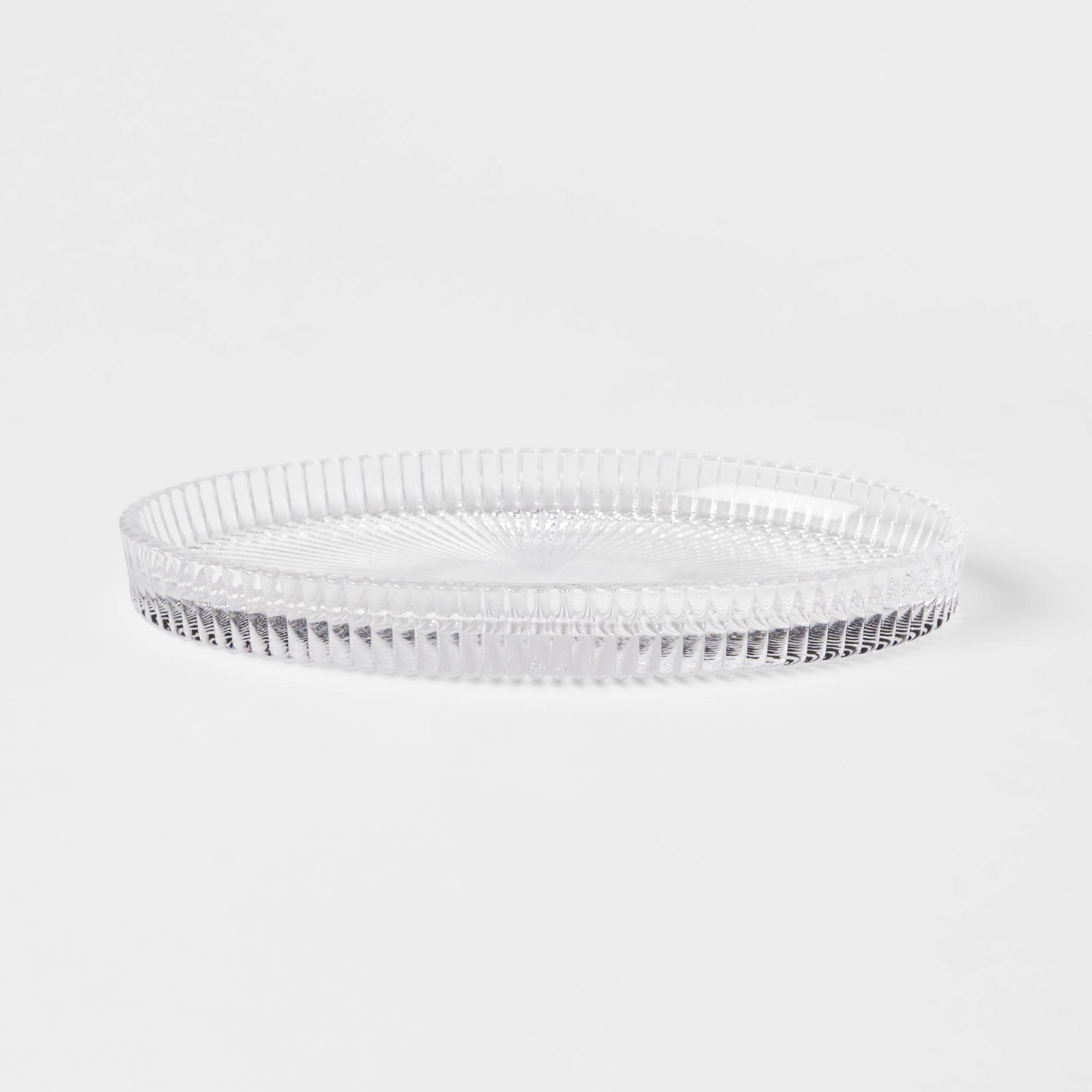 Threshold Ribbed Glass Clear Vanity Tray | Target