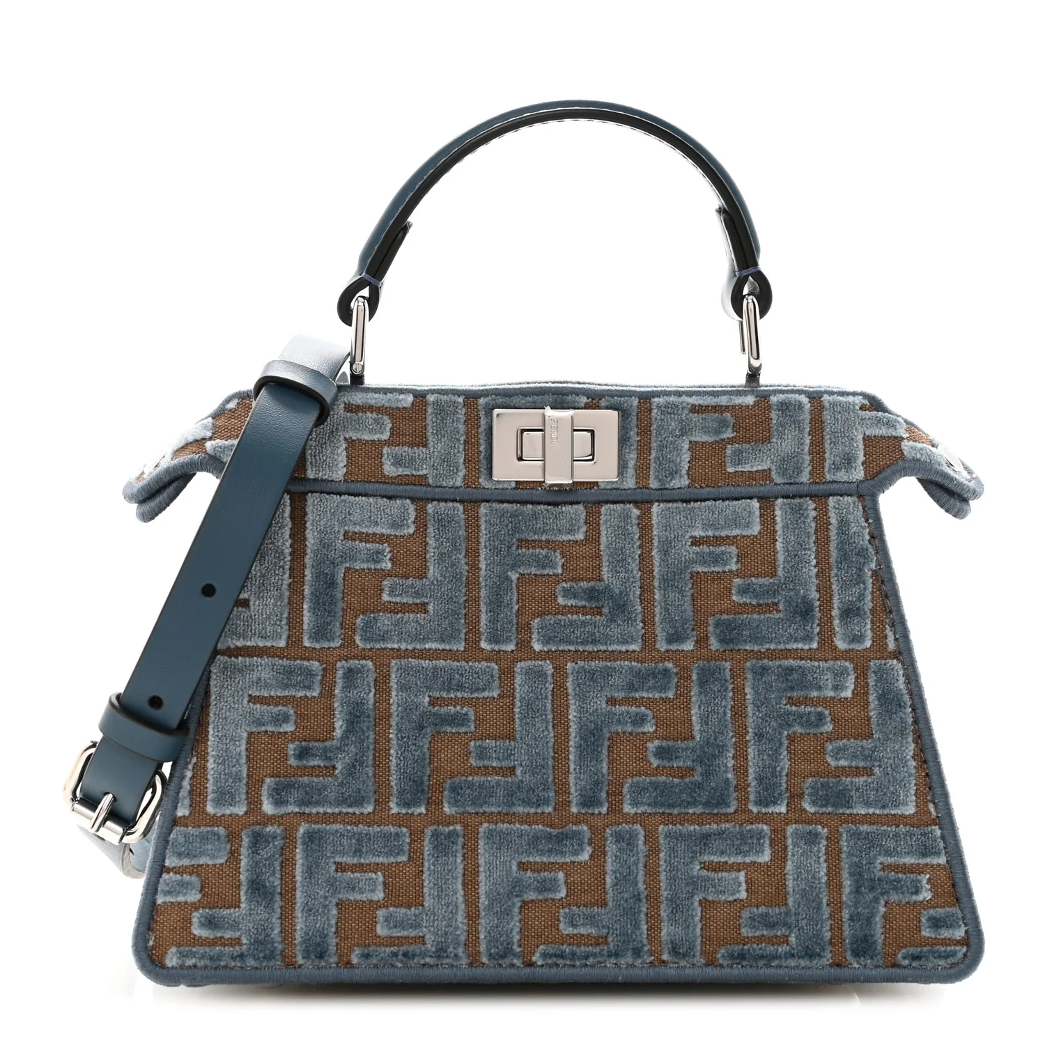 Velvet Jacquard FF Small Peekaboo I SEE U Satchel Anice