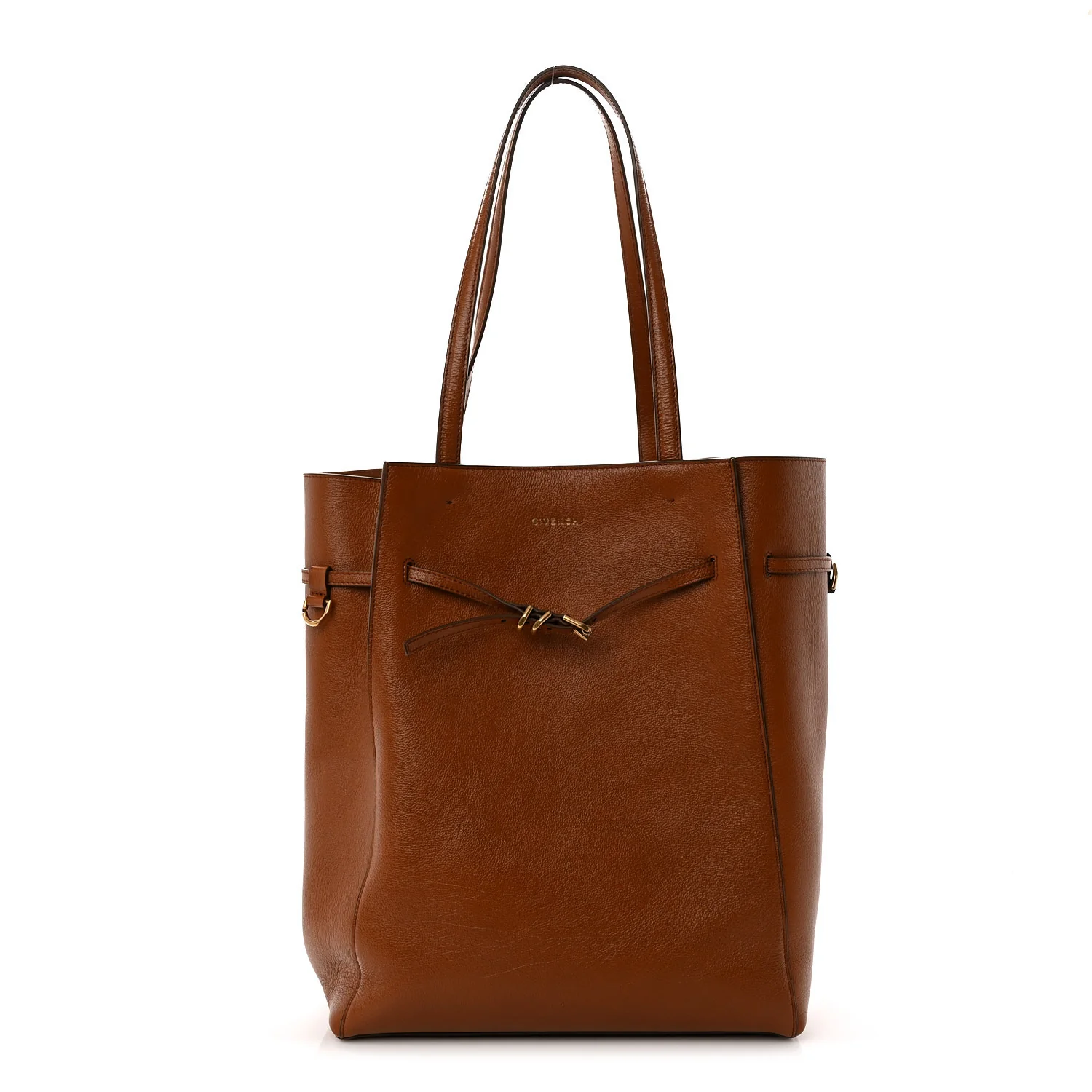 Tumbled Buffalo Voyou Medium North South Tote Soft Tan