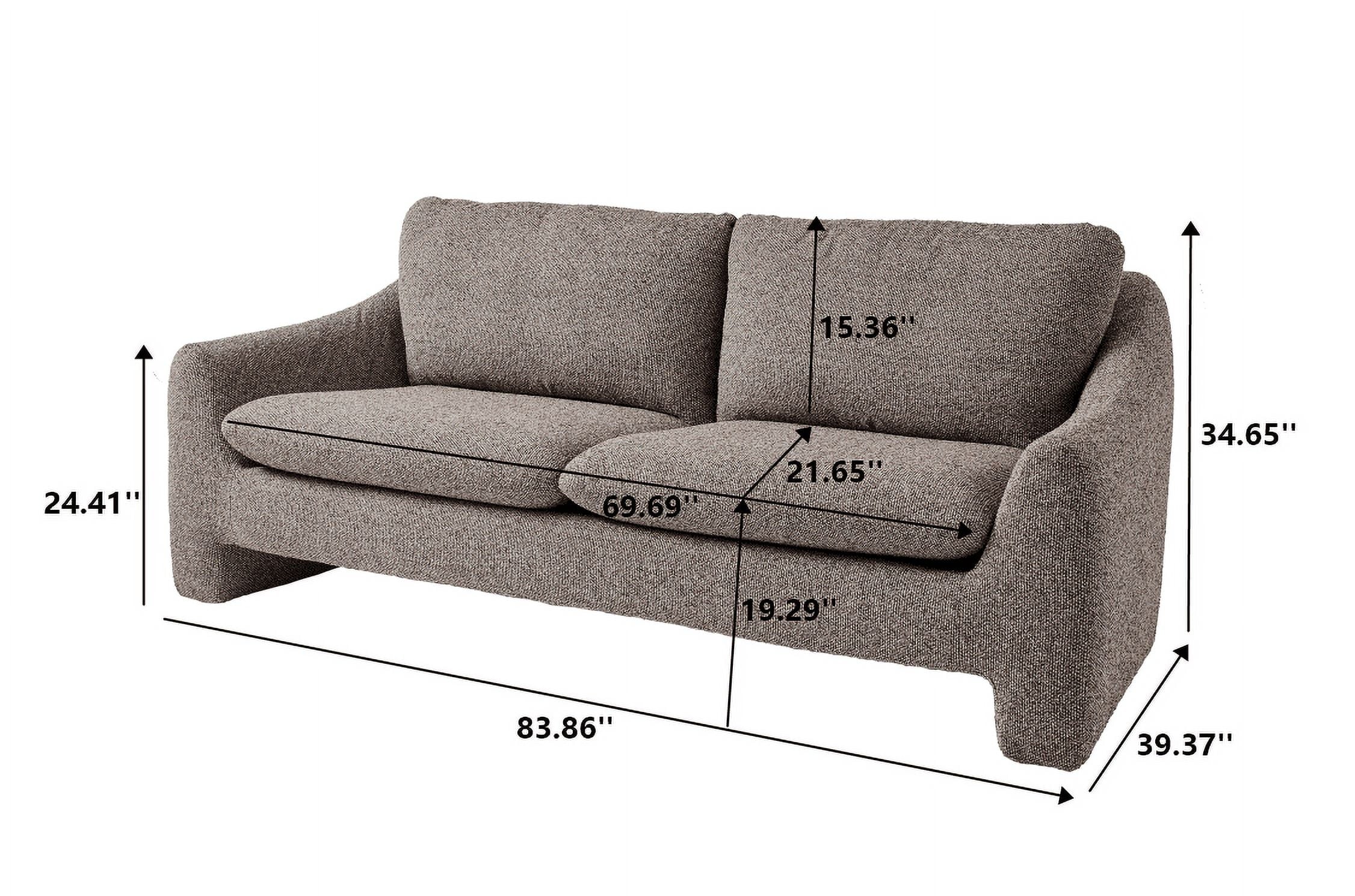 Better Homes & Gardens 83.86 Emerson Sofa, Truffle Brown