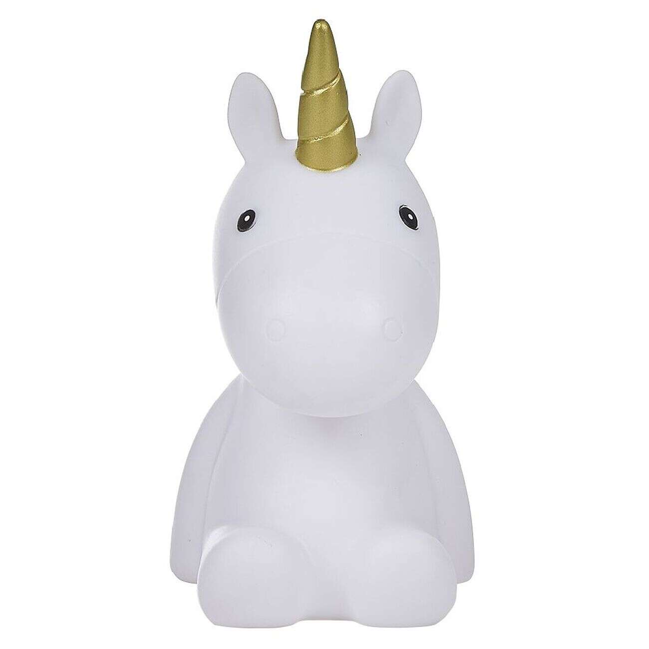 Veilleuse licorne arc en ciel LED H16.5cm