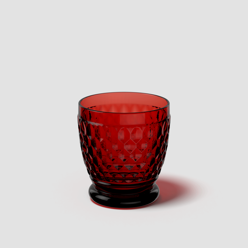 Boston Water glass - Red, 6.8 oz, crystal glass