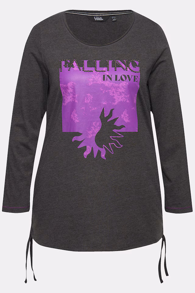 Tie Hem Long Sleeve Graphic Tee