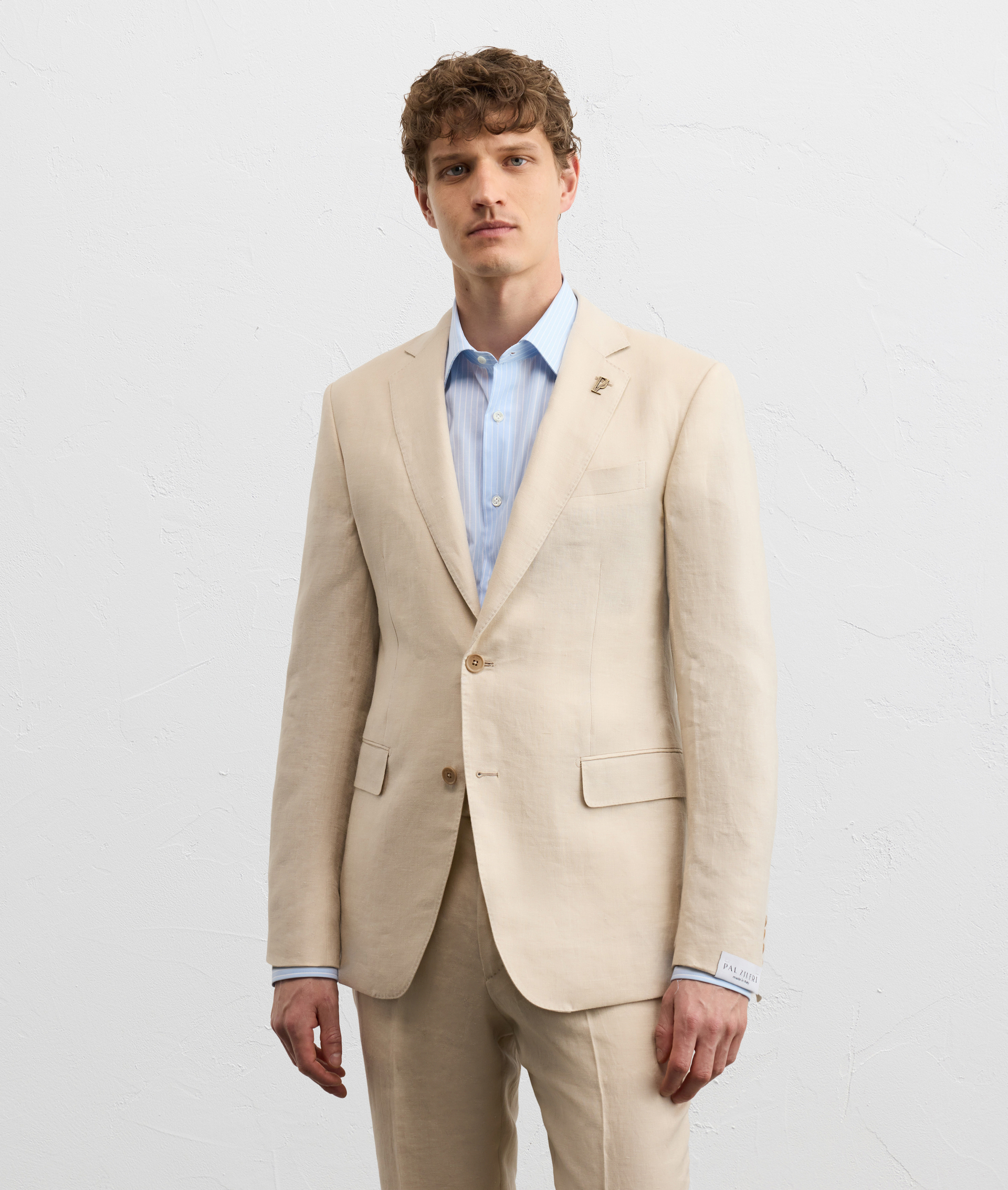 PURE NATURAL COLORED LINEN VICENZA LINE DRESS