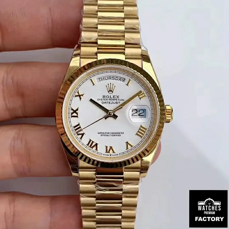 Rolex Day-Date M128238 EW Factory White Dial Roman Time Scale