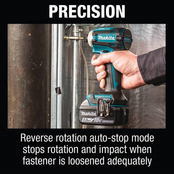 18V LXT Lithium ion Brushless 2 pc Combo Kit 5 0Ah with bonus 18V LXT Brushless 4 1/2 / 5 in X LOCK Angle Grinder Image 9
