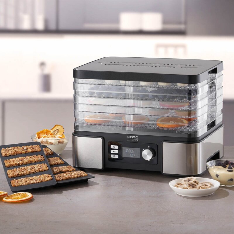 DH 450 dehydrator 5 hyller stål/svart