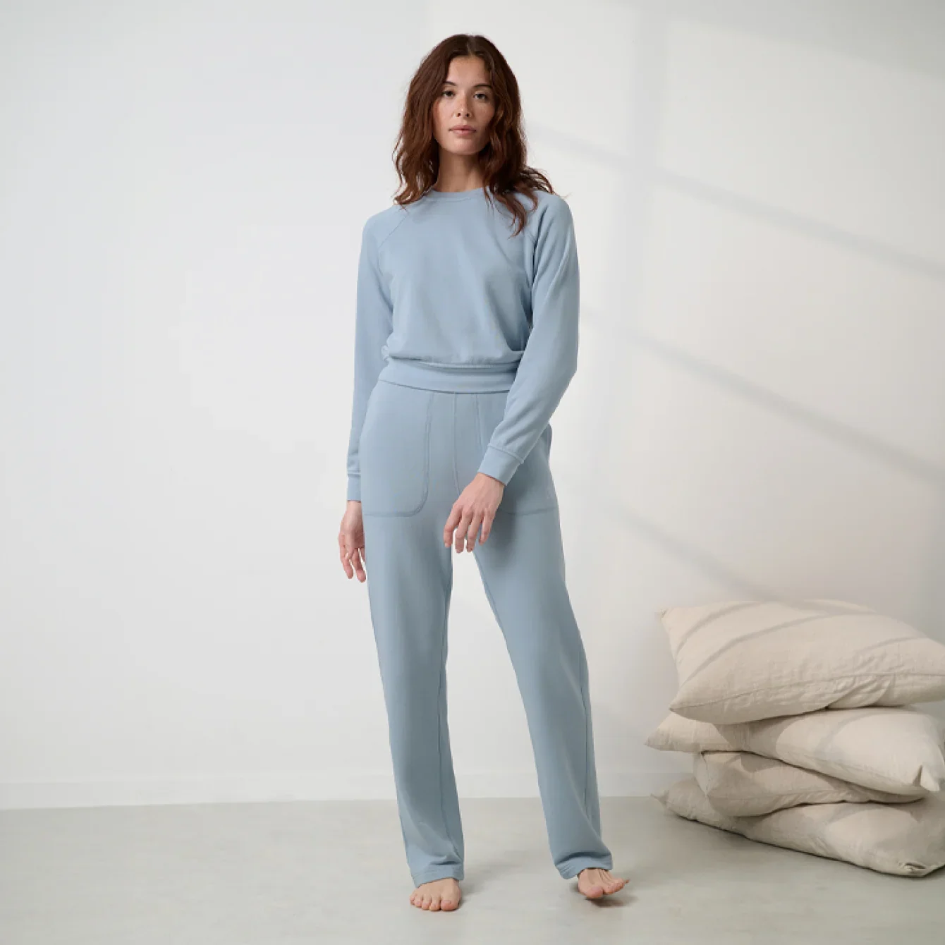 Silksweats™ Lightweight Terry Straight Leg Pant
