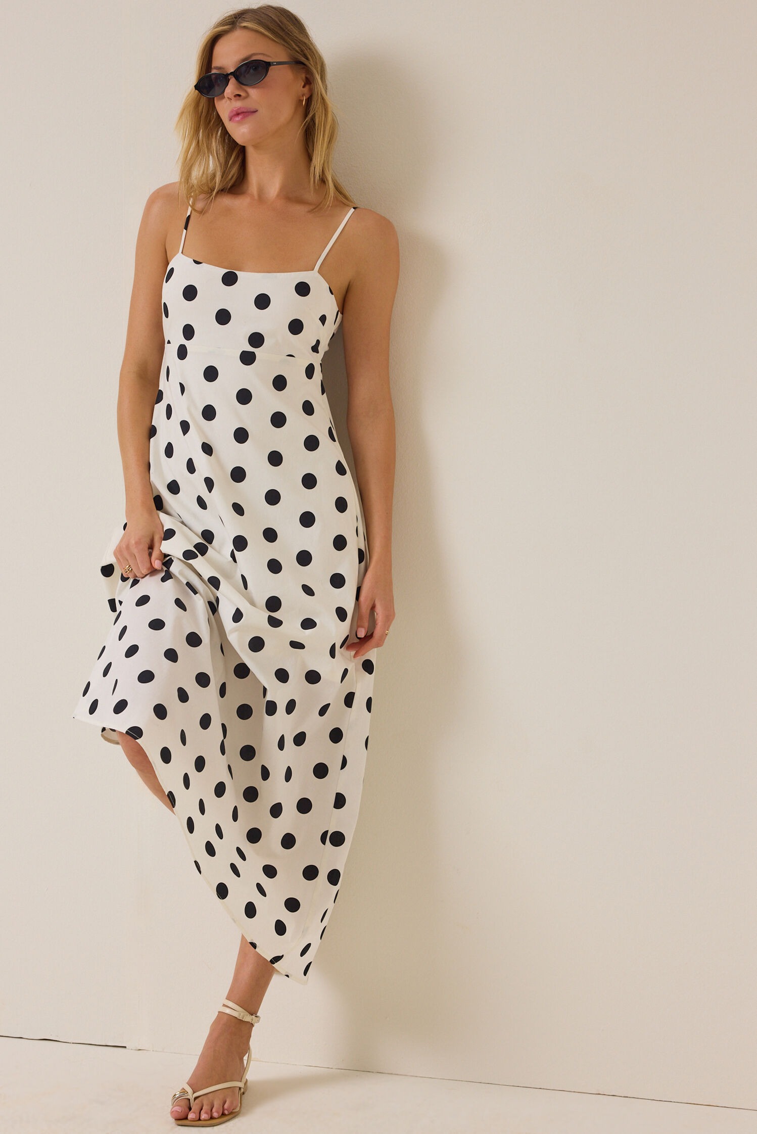 Emmalie Polka Dot Maxi Dress