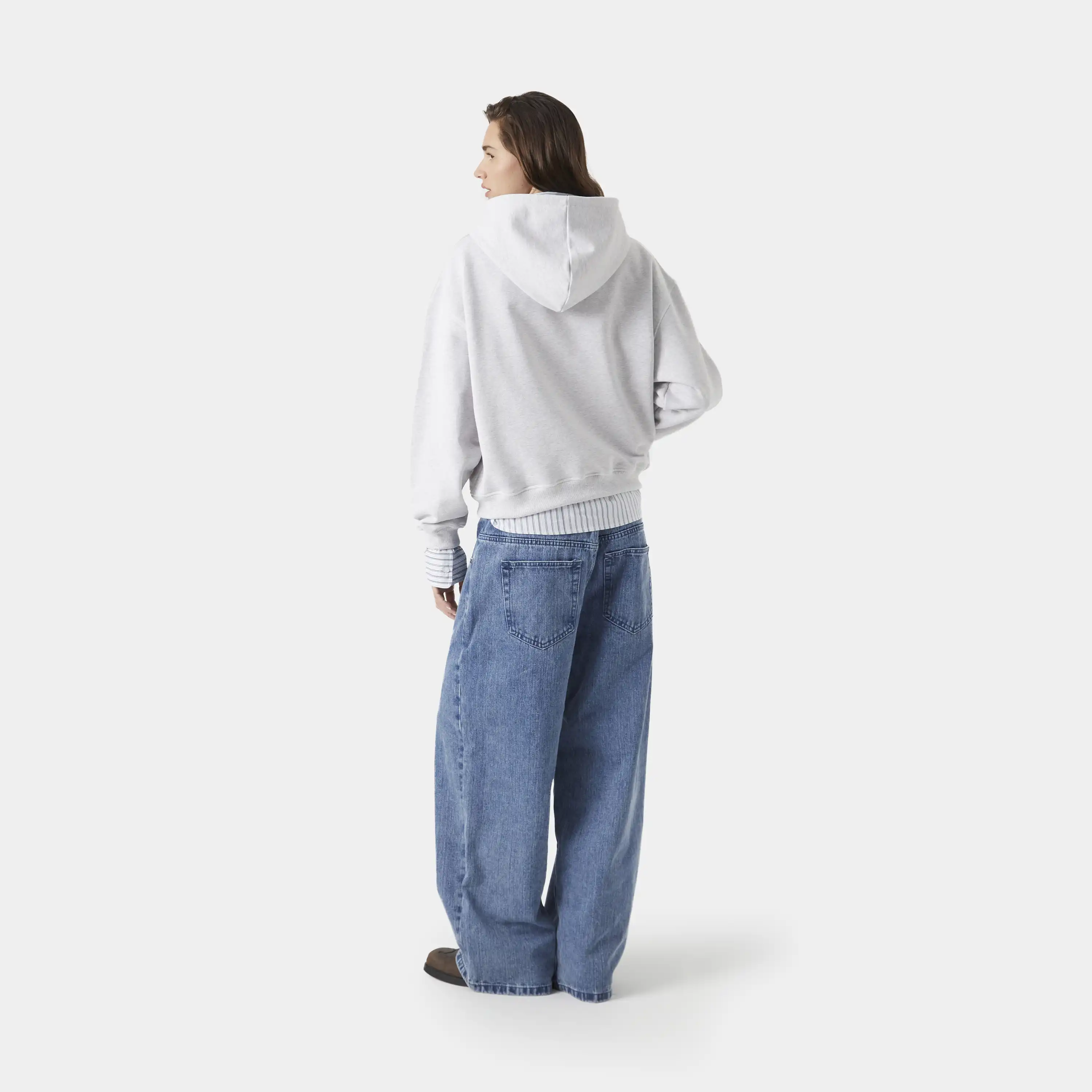 Boarding Pass Heather Grey Hoodie