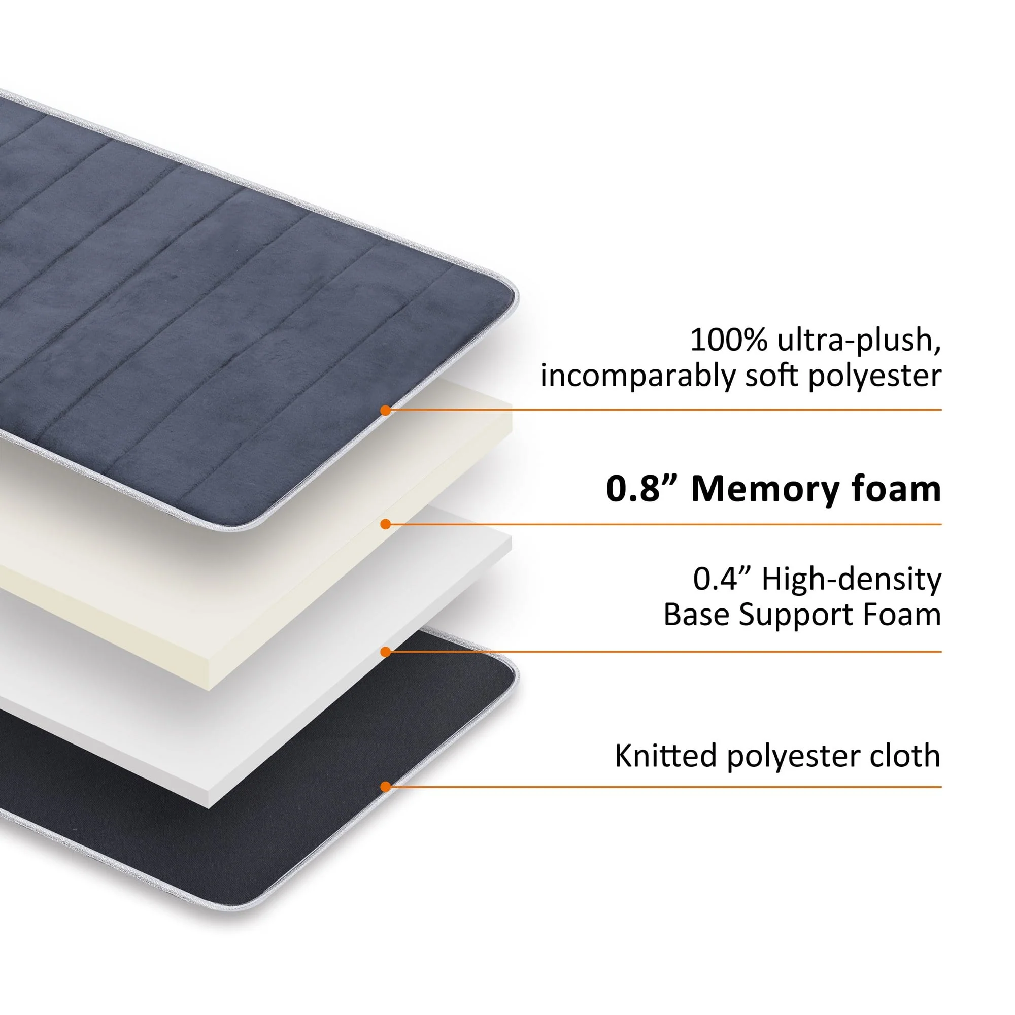 Heated Vibration Massage Mat - Full Body Massage Pad with Memory Foam