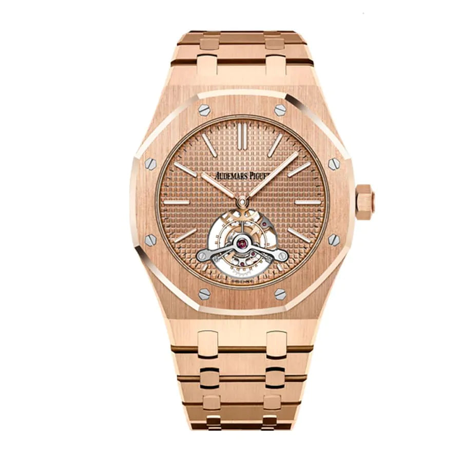 [Super Clone]Audemars piguet Royal Oak Selfwinding Rose Gold Tourbillon 41MM Watch