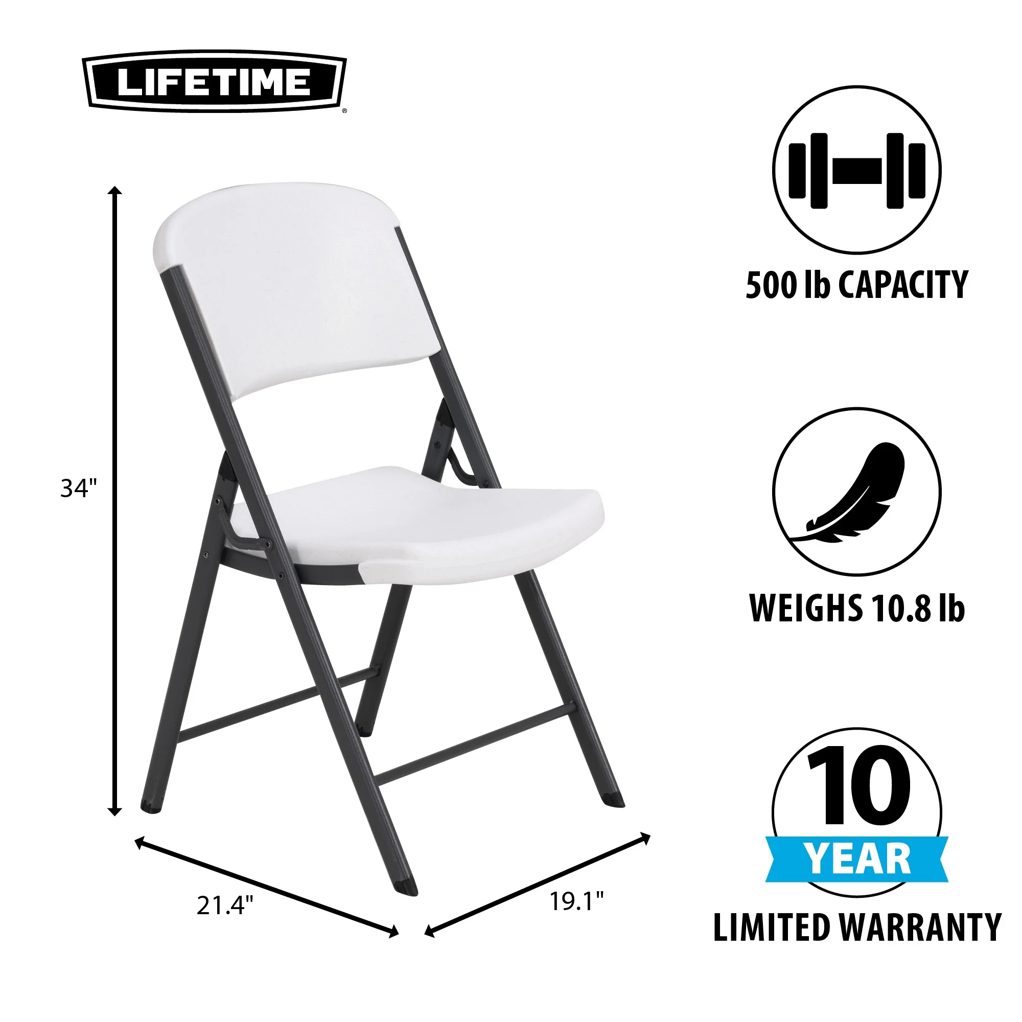 Lifetime Folding Table and Chair Set - Pack of 108