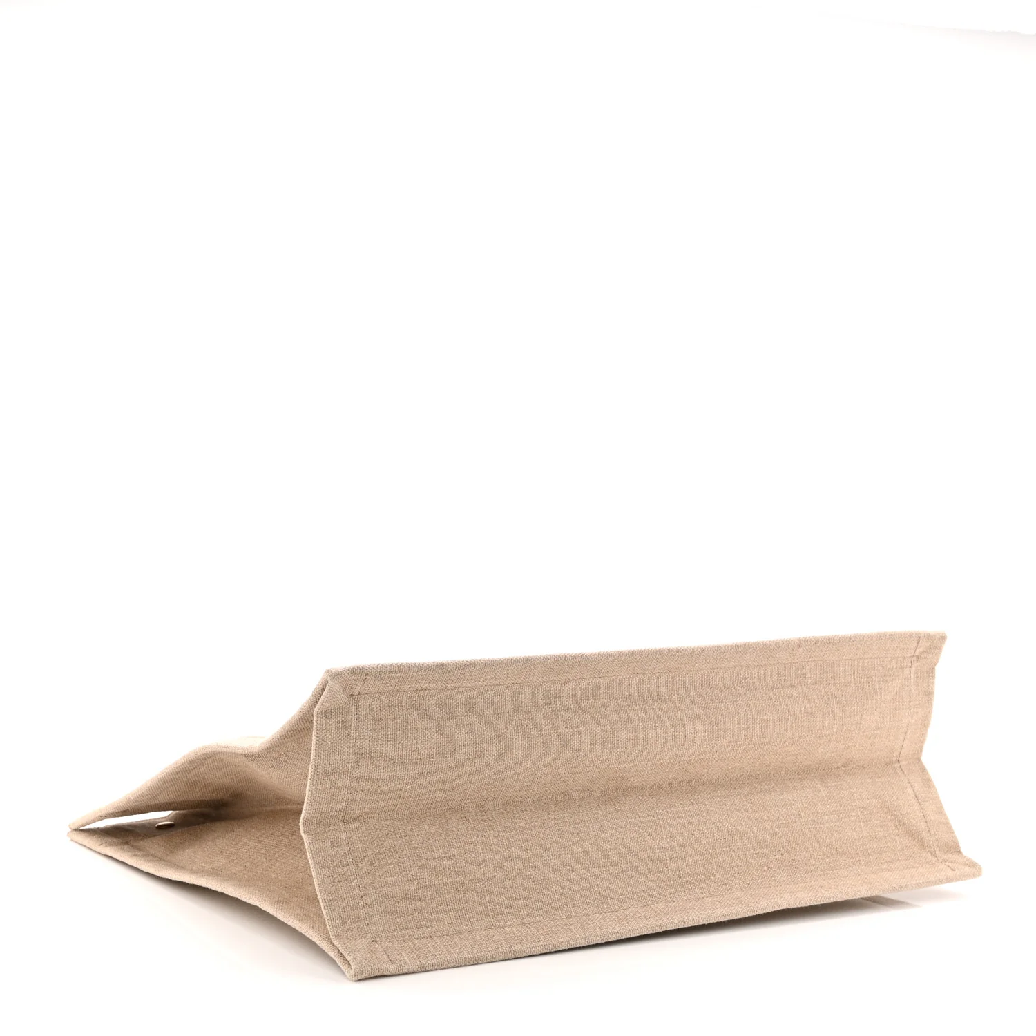 Linen Calfskin Rive Gauche Tote Beige Sea Salt