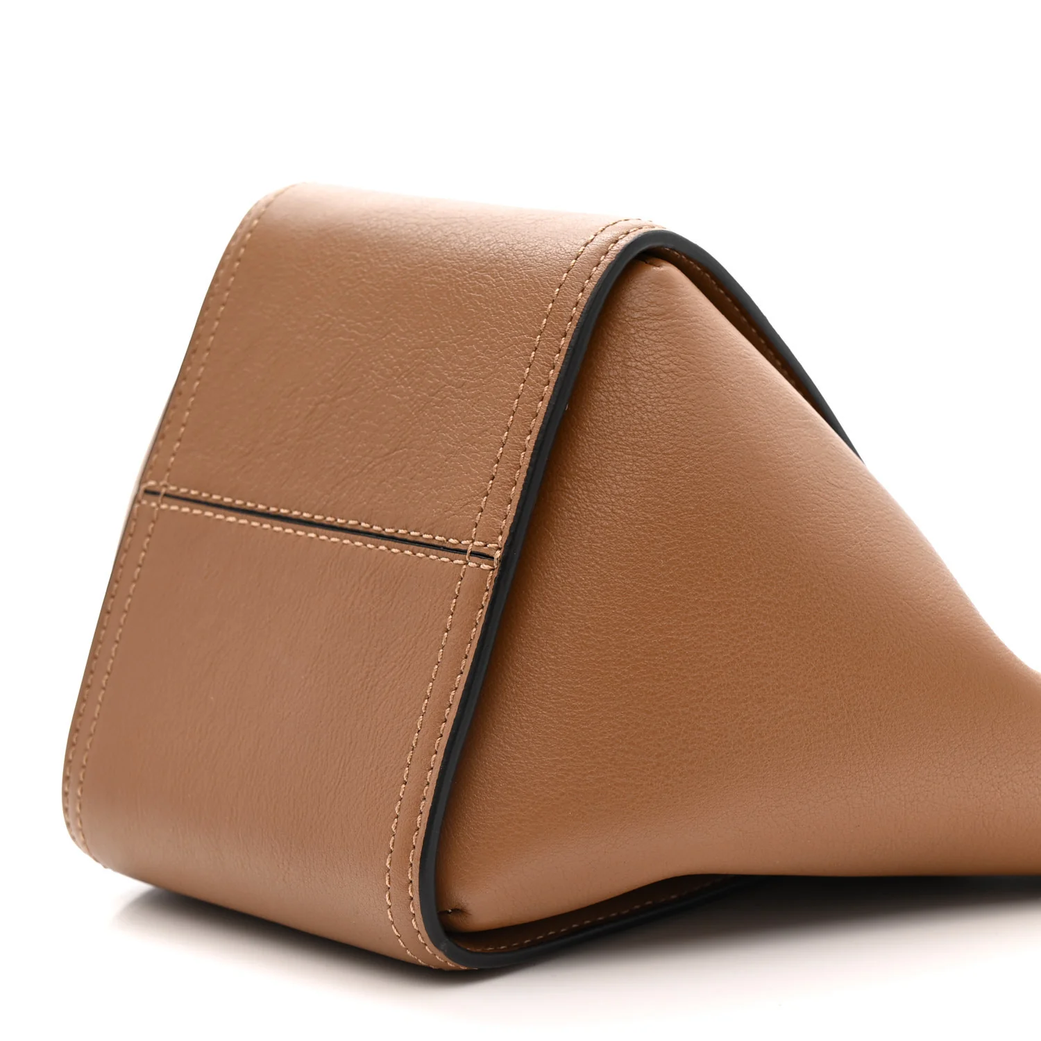 Silky Calfskin Mini Rider's Top Handle Bag Teak