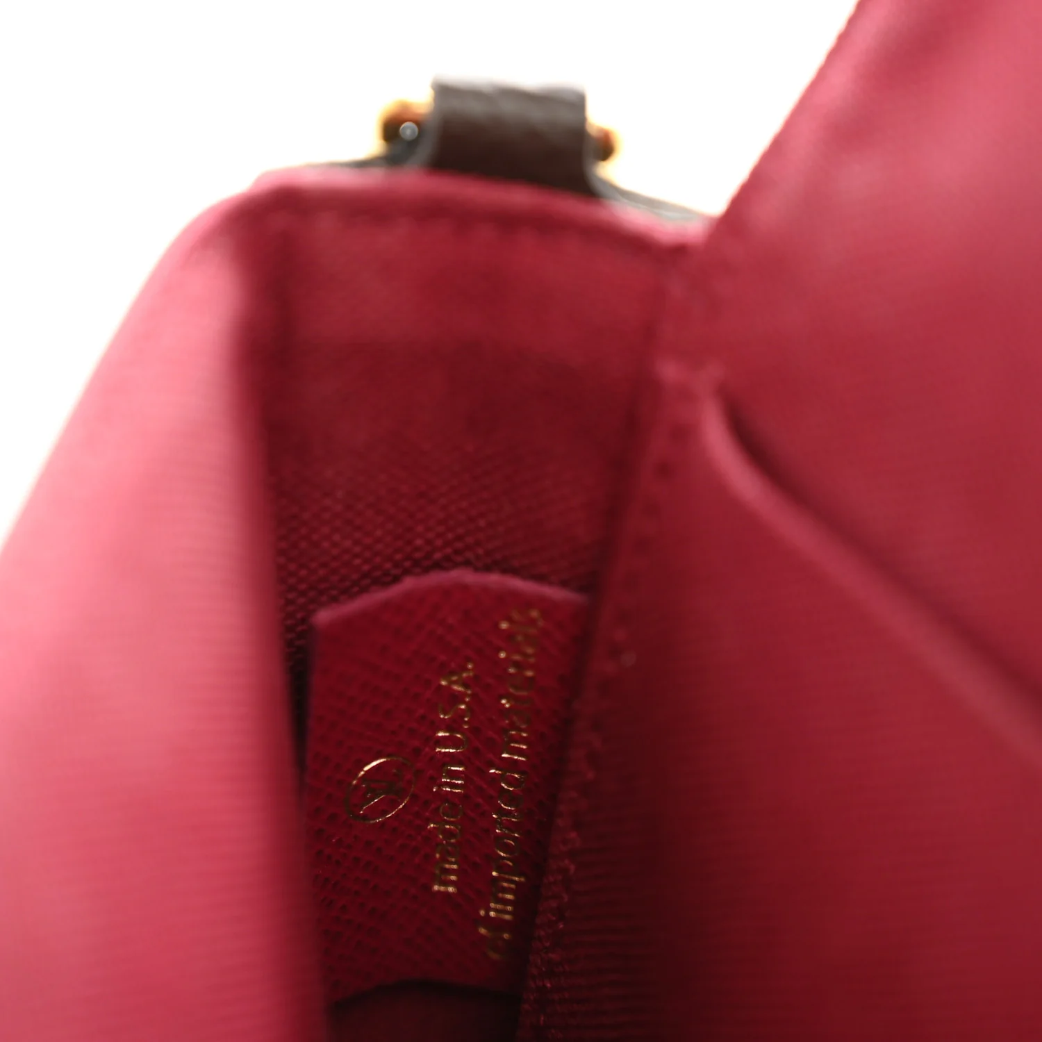 Monogram Pochette Felicie Chain Wallet Fuchsia
