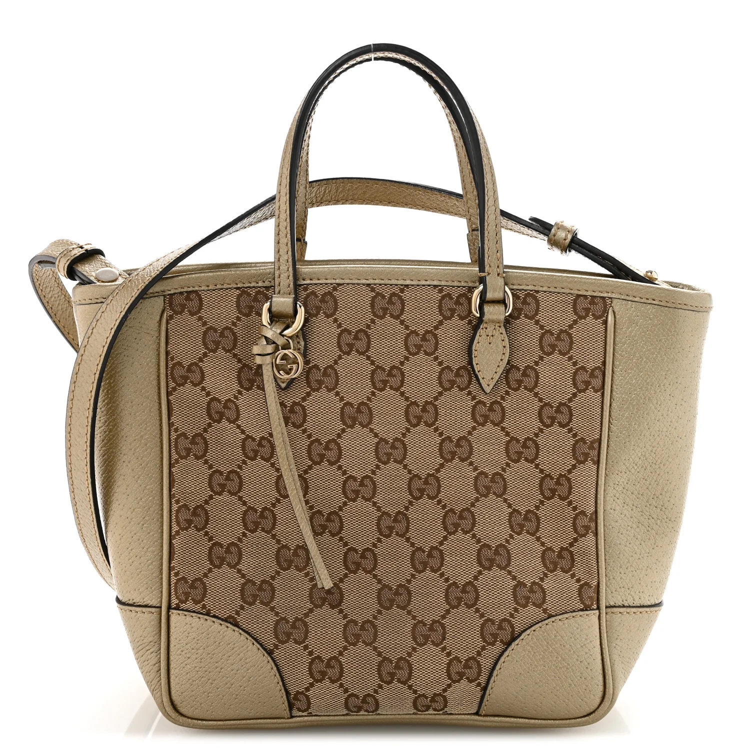 Monogram Mini Bree Tote Golden Beige