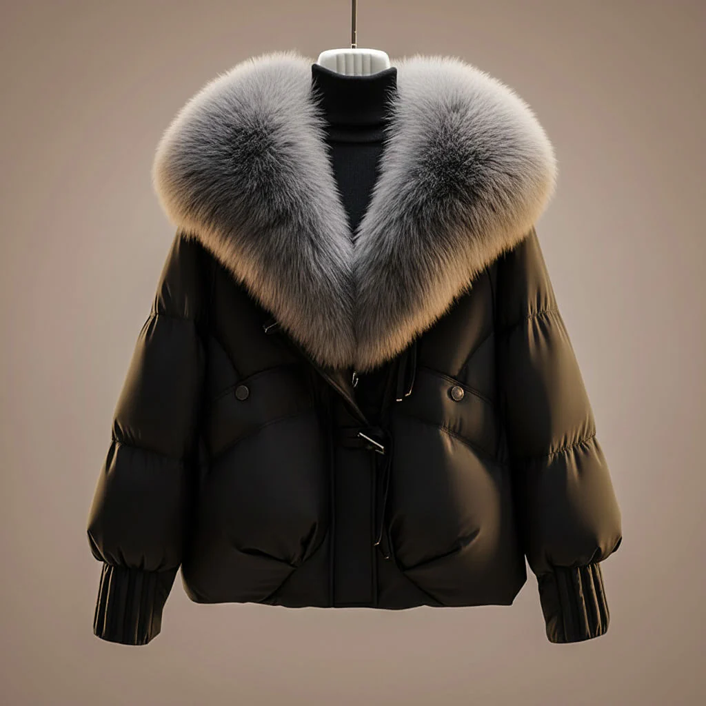 Élodine | Manteau élégant au col affirmé