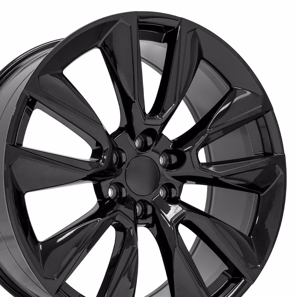 24 inch Rims Fits Silverado Suburban Tahoe Sierra Yukon Escalade 6x139.7 CV32 24x10 Black SET