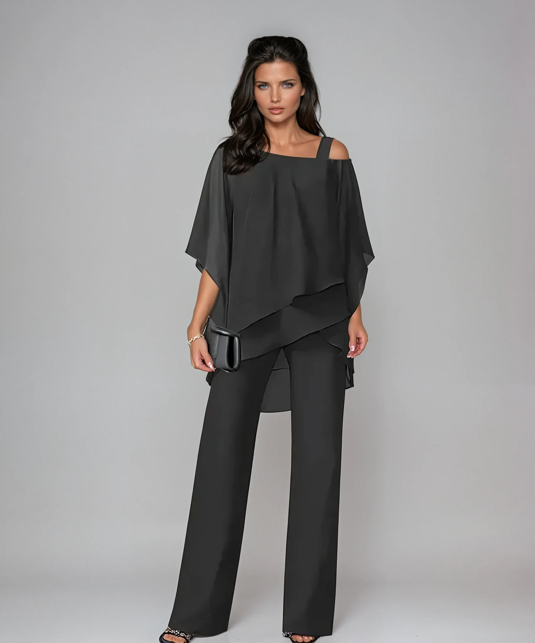 Ensemble chic superposé en deux pièces