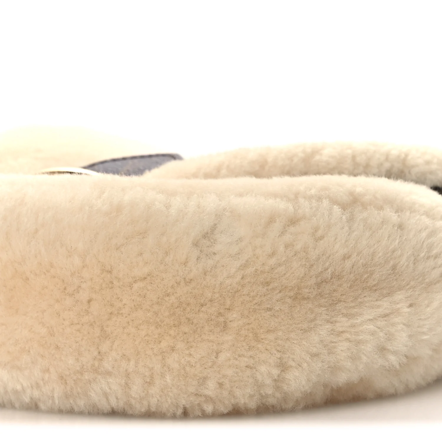 Shearling Monogram Sunset Cream