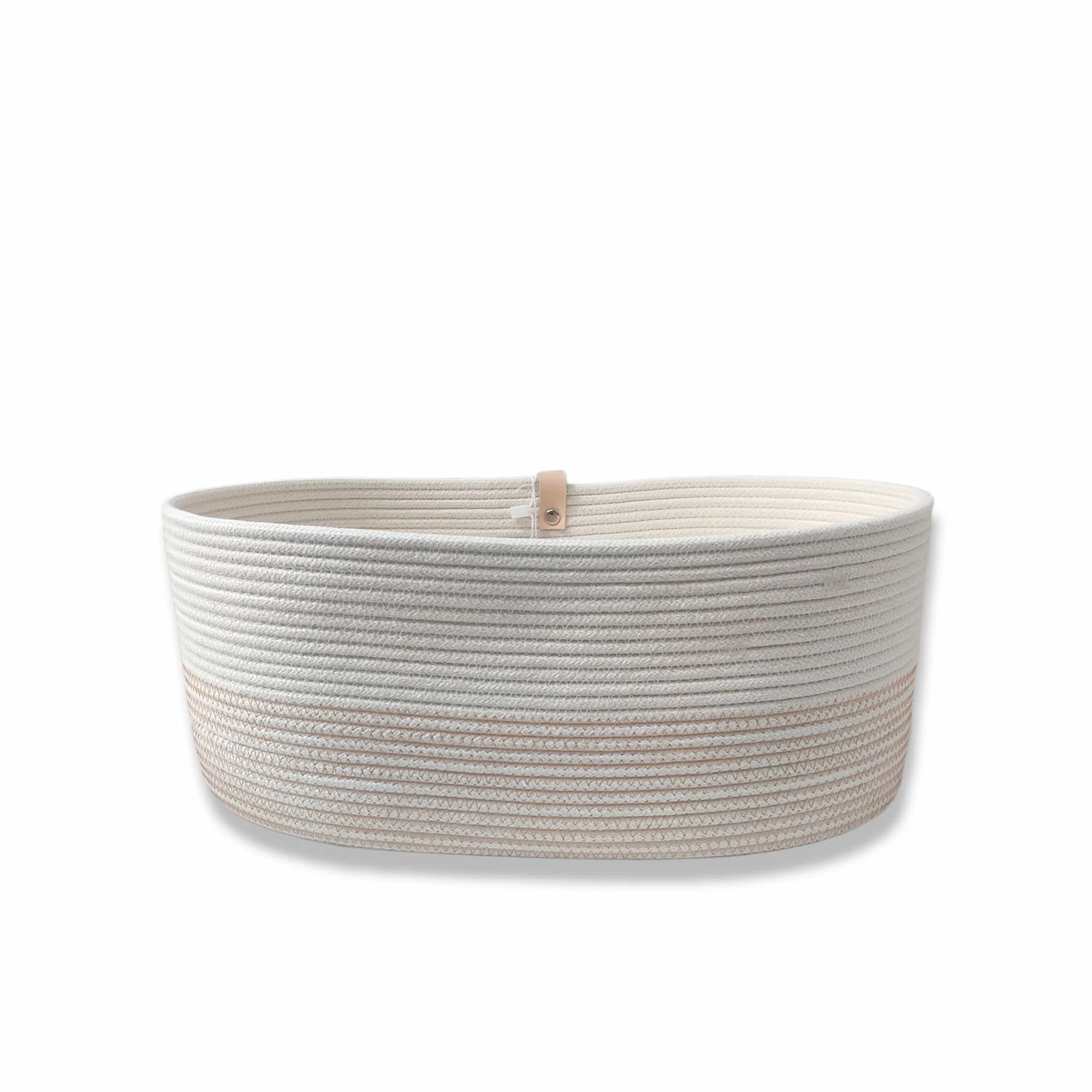 Oval storage Ecru Ocher