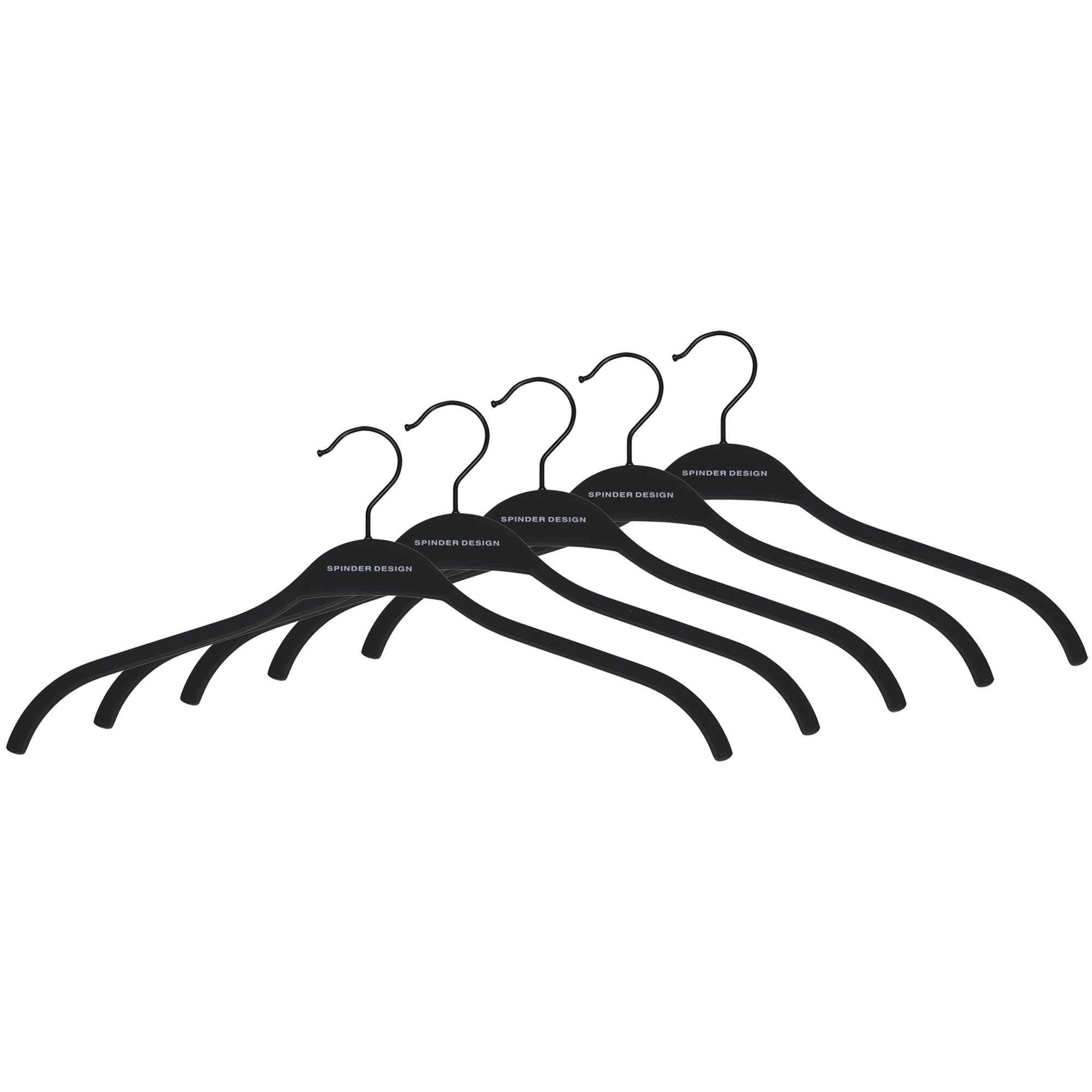 Spinder Design Rosa Kledinghanger 5 st. - Zwart