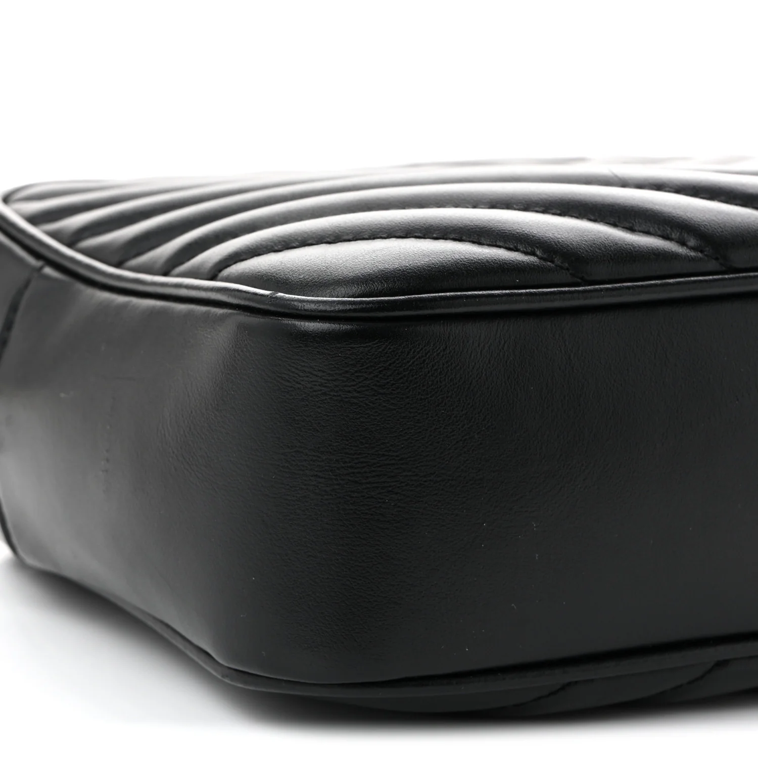 Calfskin Matelasse Monogram Monochrome Lou Camera Bag Black
