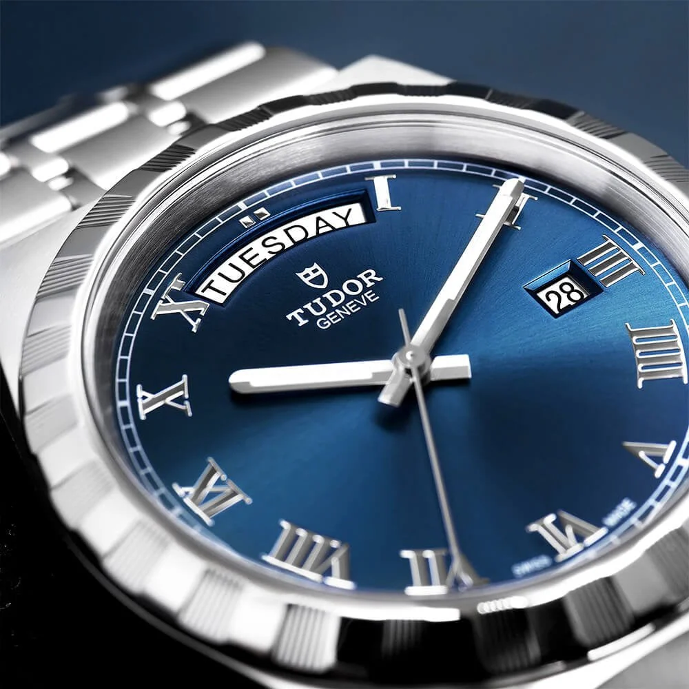 【Super Clone】TUDOR Royal Date/Day 41mm Blue Roman Dial Men's Automatic Watch M28600-0005