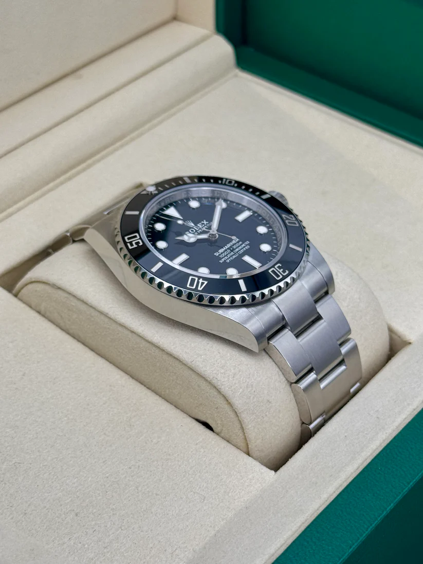 [Super Clone]Rolex Submariner 41mm No Date Stainless Steel Black Dial Black Bezel - 124060