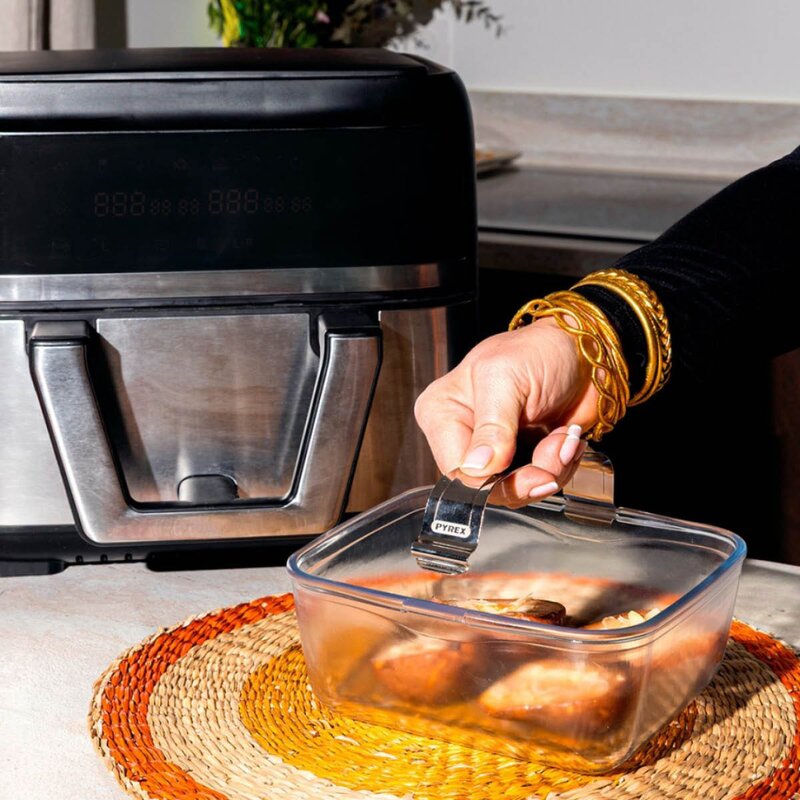 Airfryer ildfast form 2L 18x20 cm glass