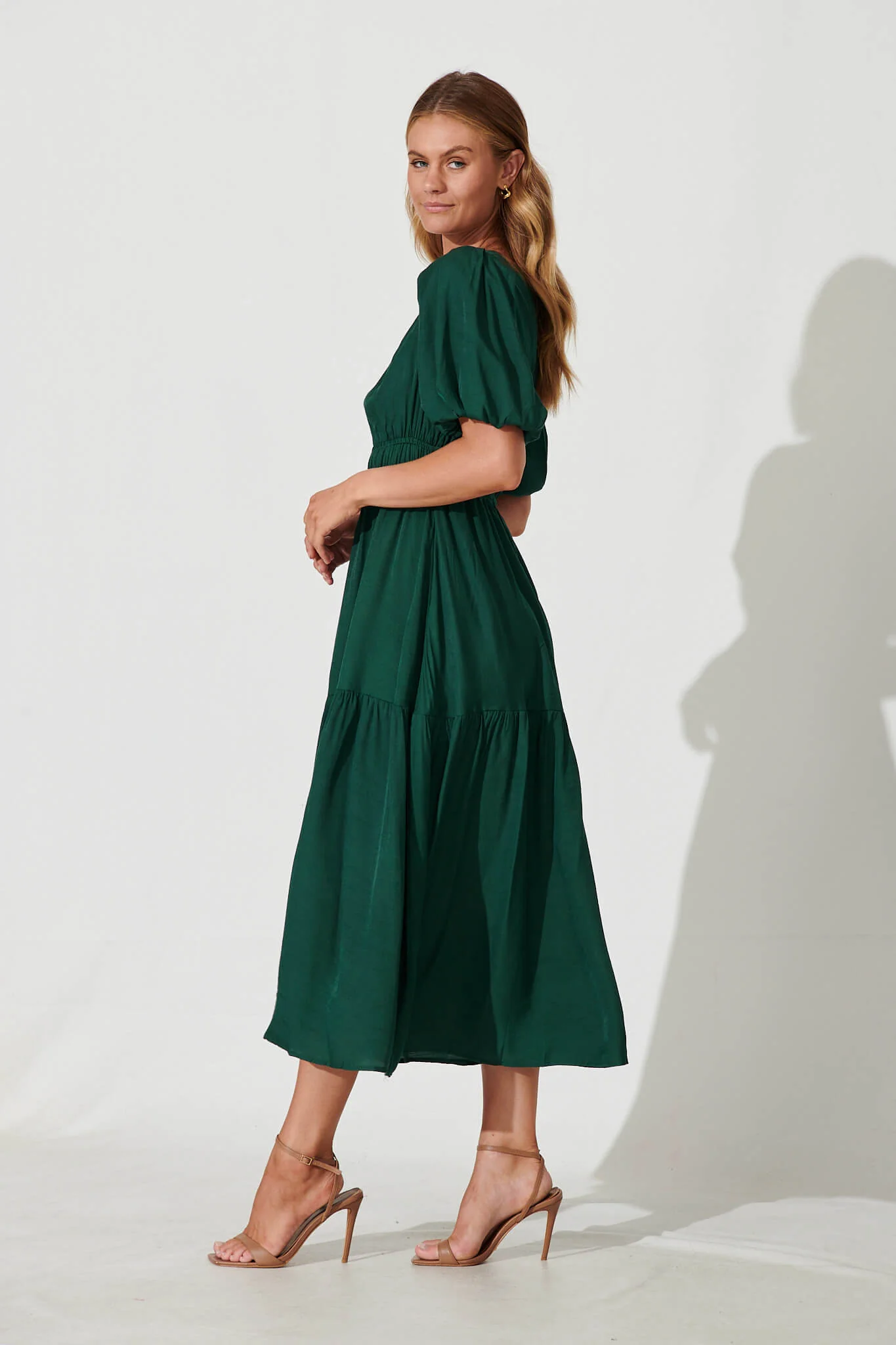 Stargazer Midi Dress In Emerald