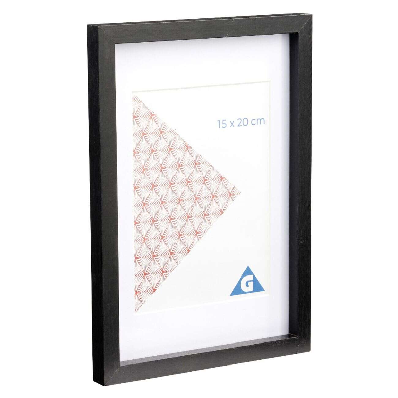 Cadre photo bois noir 1 vue 15 x 20 cm