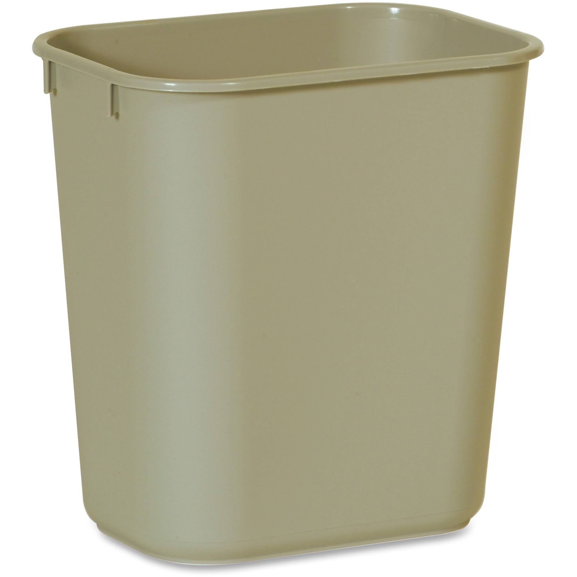 Rubbermaid Commercial Beige Deskside Plastic Wastebasket