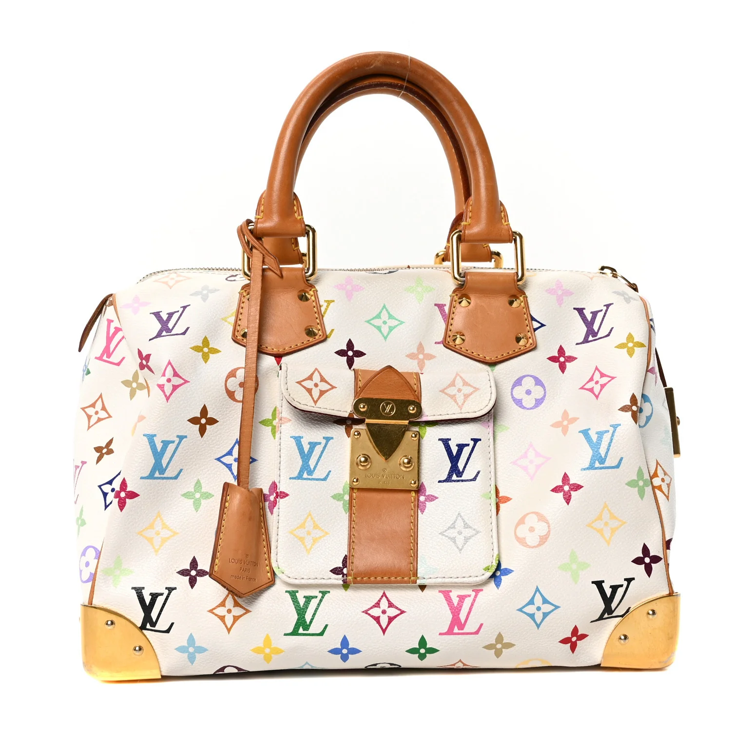 Monogram Multicolor Speedy 30 White